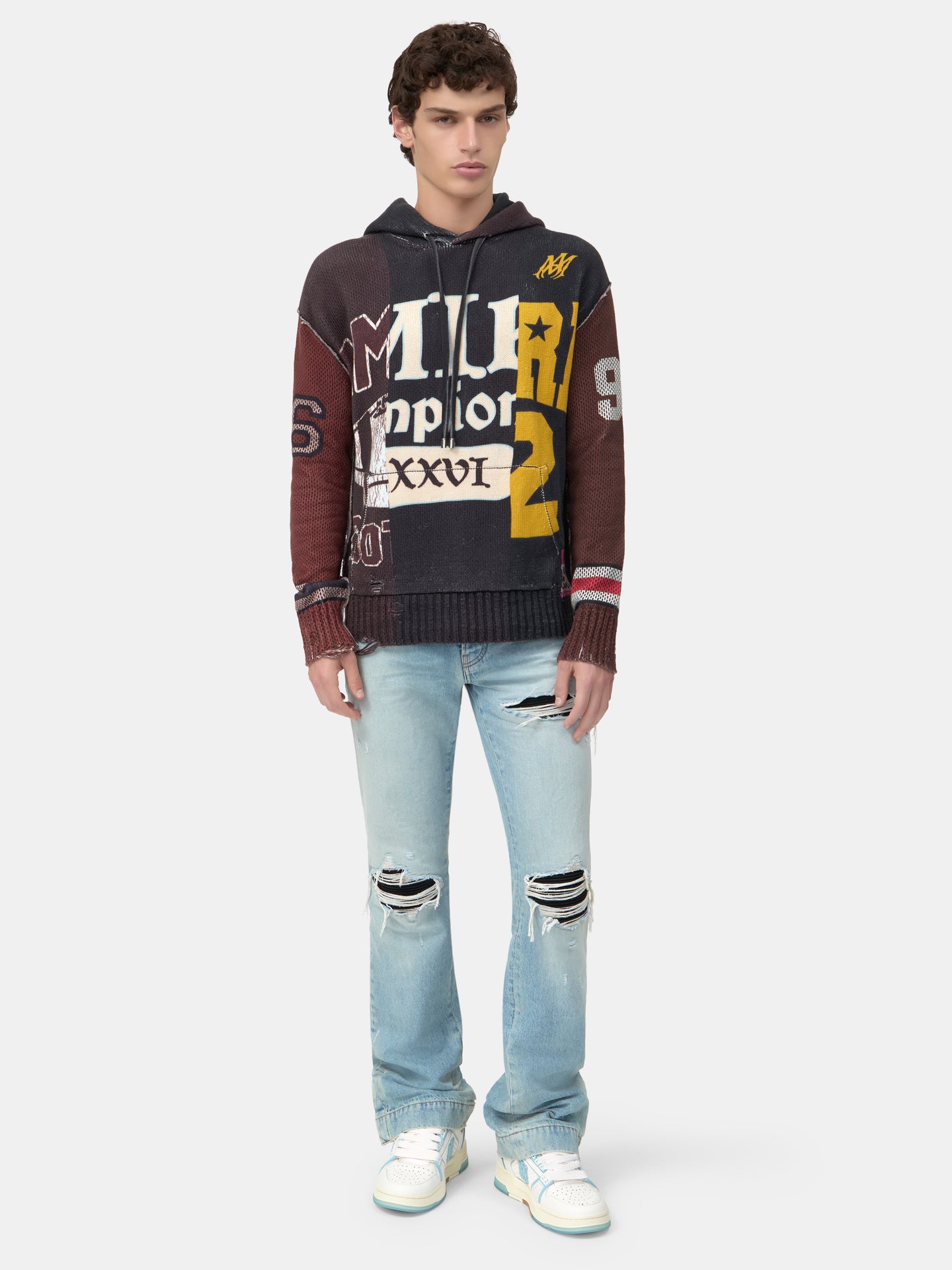 SPLICED HOODIE - Multi - AMIRI