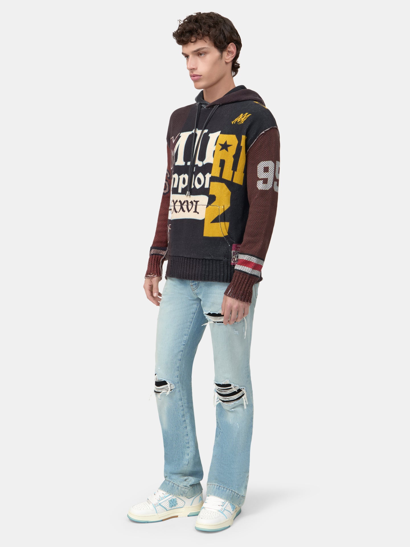 SPLICED HOODIE - Multi - AMIRI