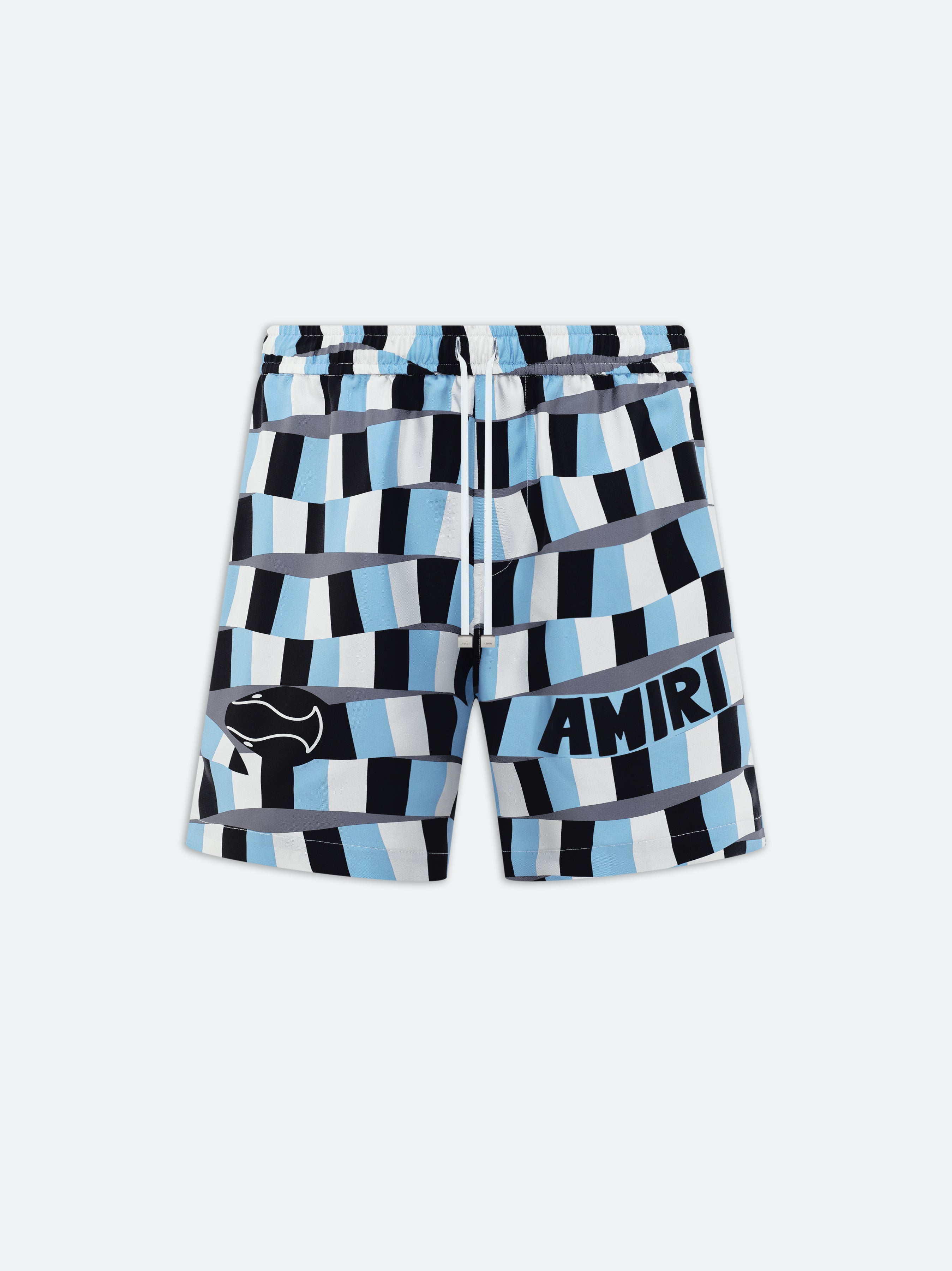 Product SNAKE CHECKER SILK SHORT - Air Blue featured image
