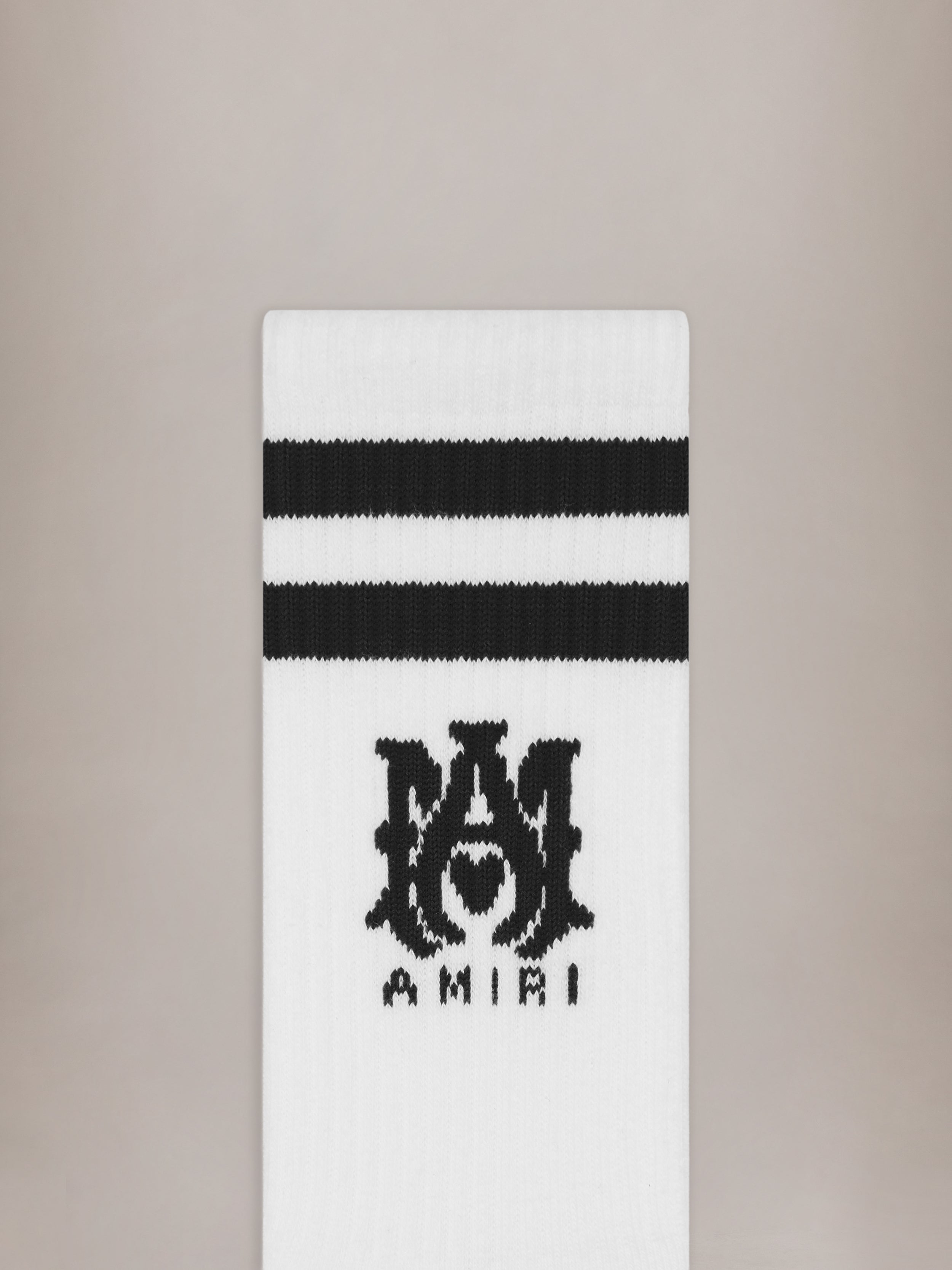 MA CORE LOGO SOCKS - White Black – AMIRI