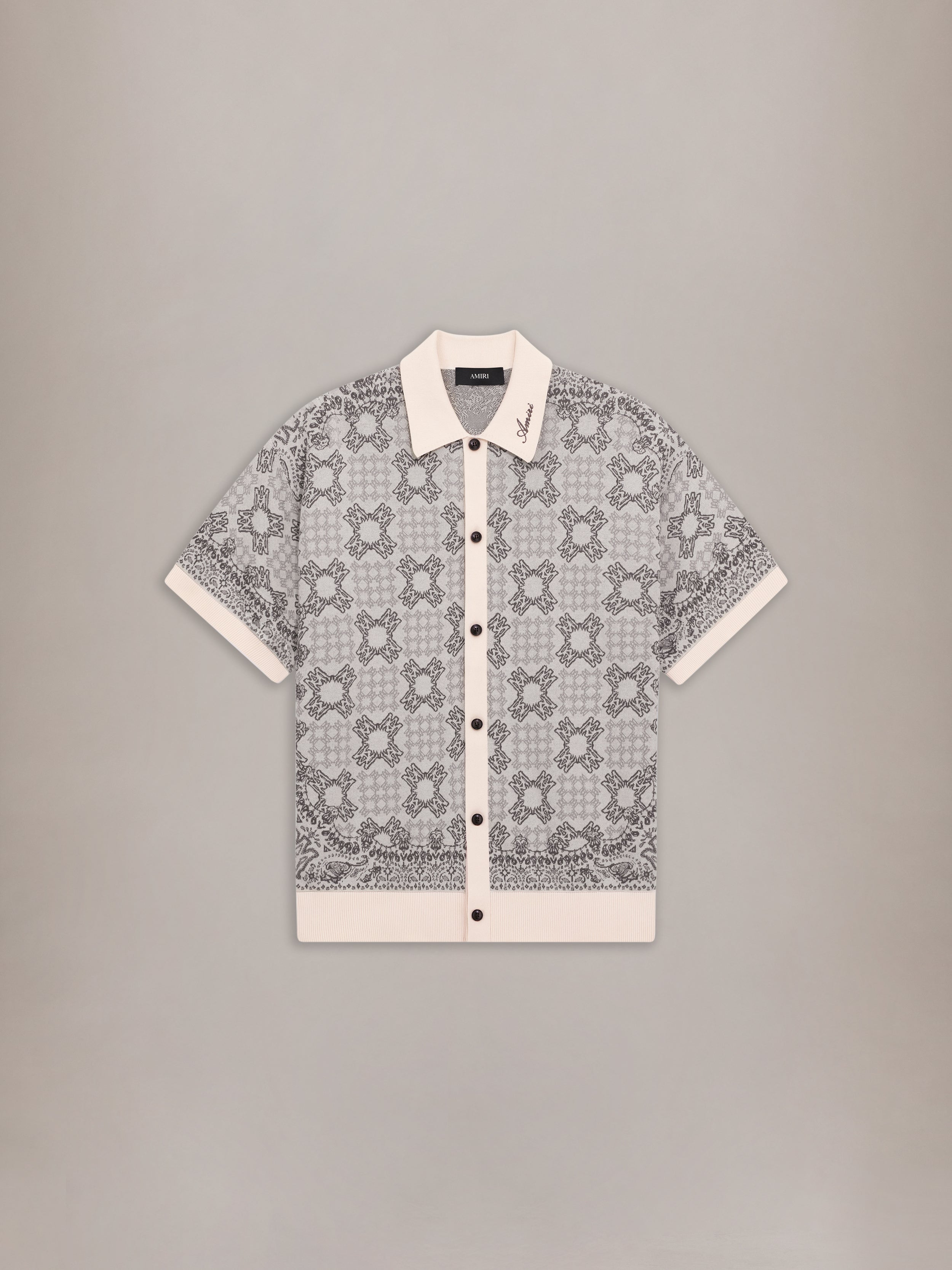 MA QUAD CHECK MESH KNIT SHIRT - Alabaster – AMIRI