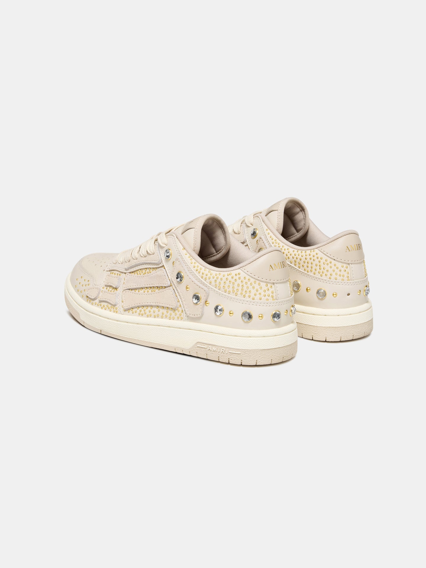 WOMEN - WOMEN'S CRYSTAL STUDDED SKEL TOP LOW - ALABASTER