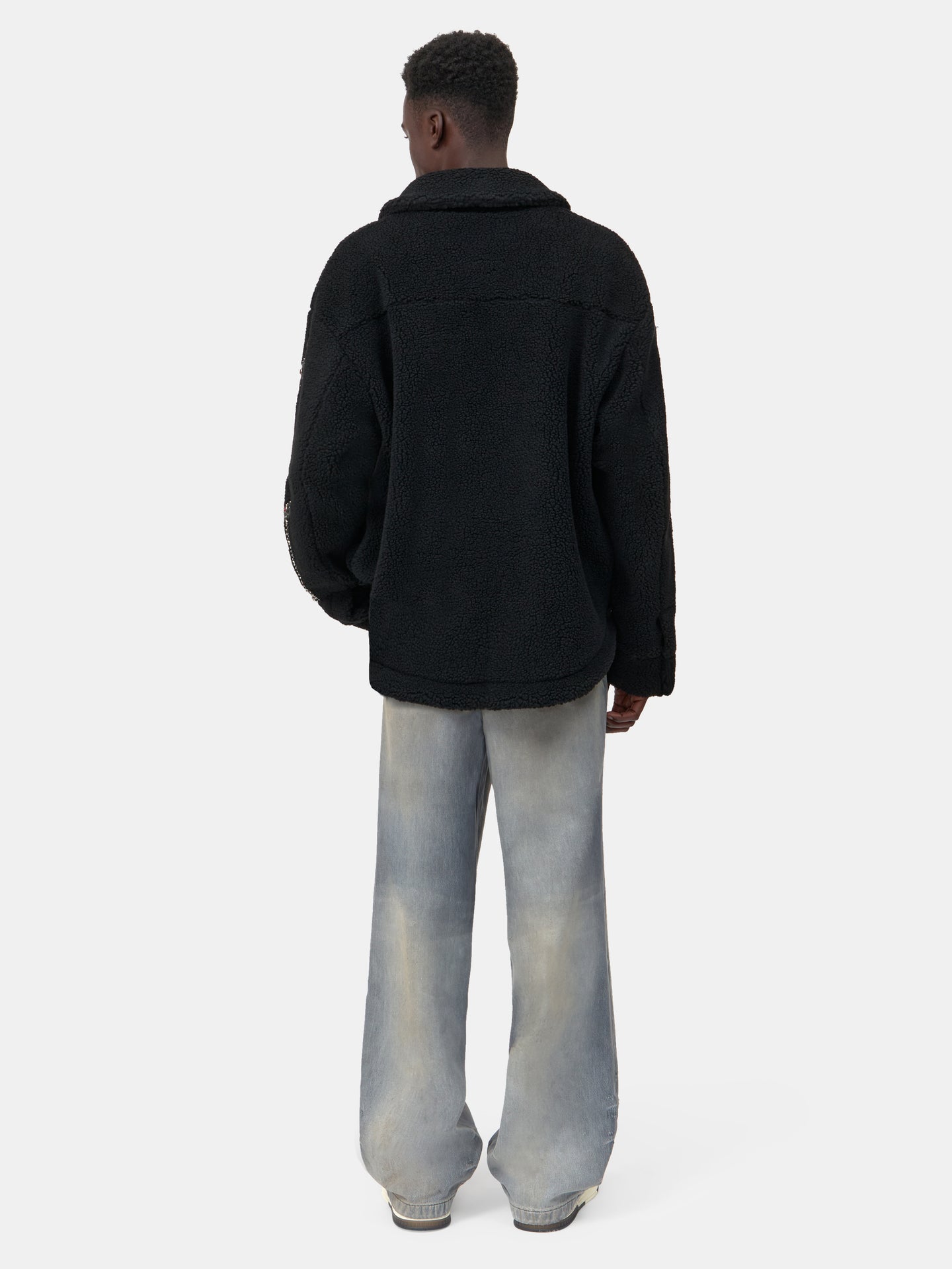 BONES STUDDED OVERSHIRT - Black - AMIRI