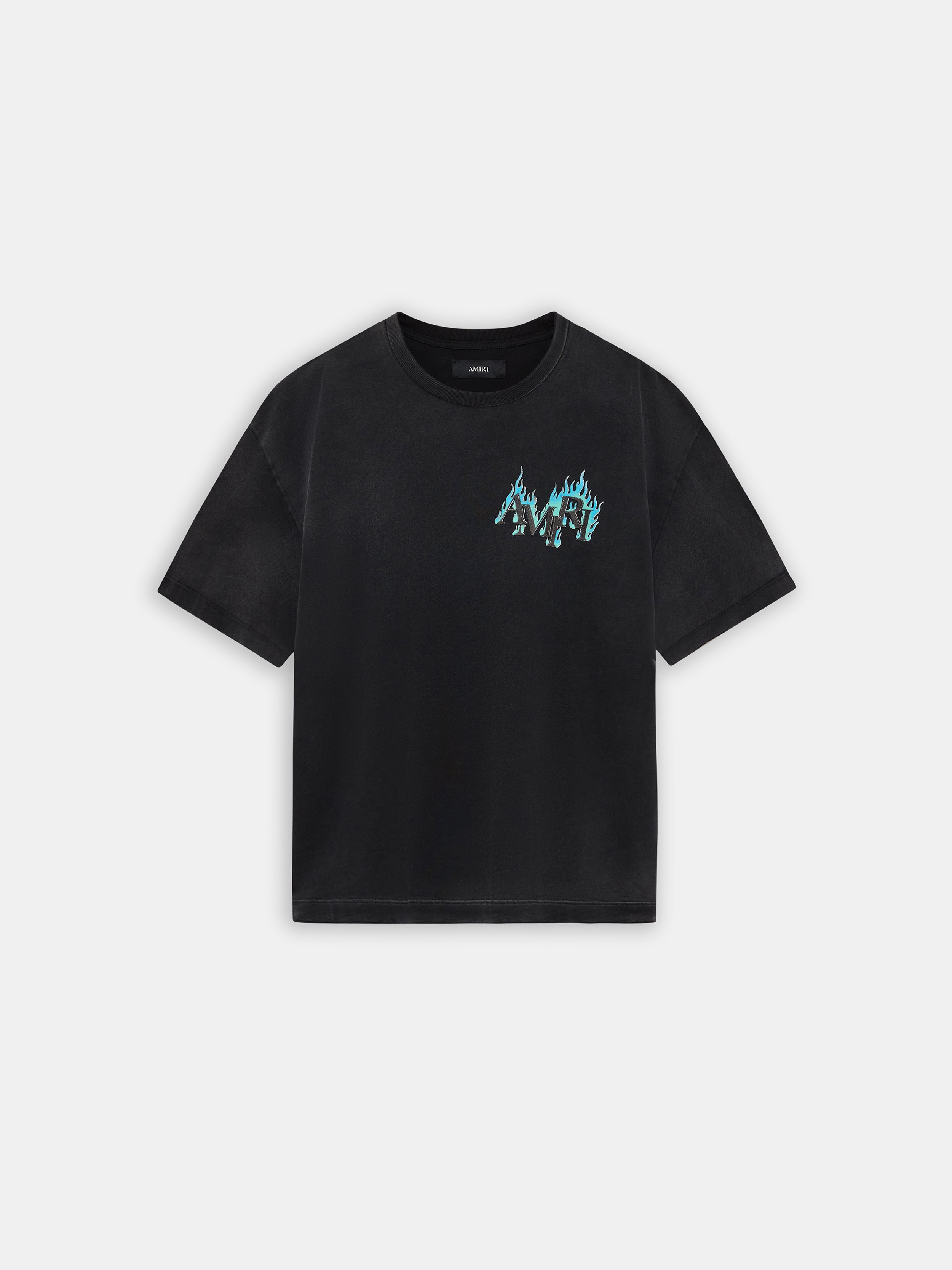 Product CRYSTAL AMIRI FLAMES OVERSIZED TEE - Black featured image