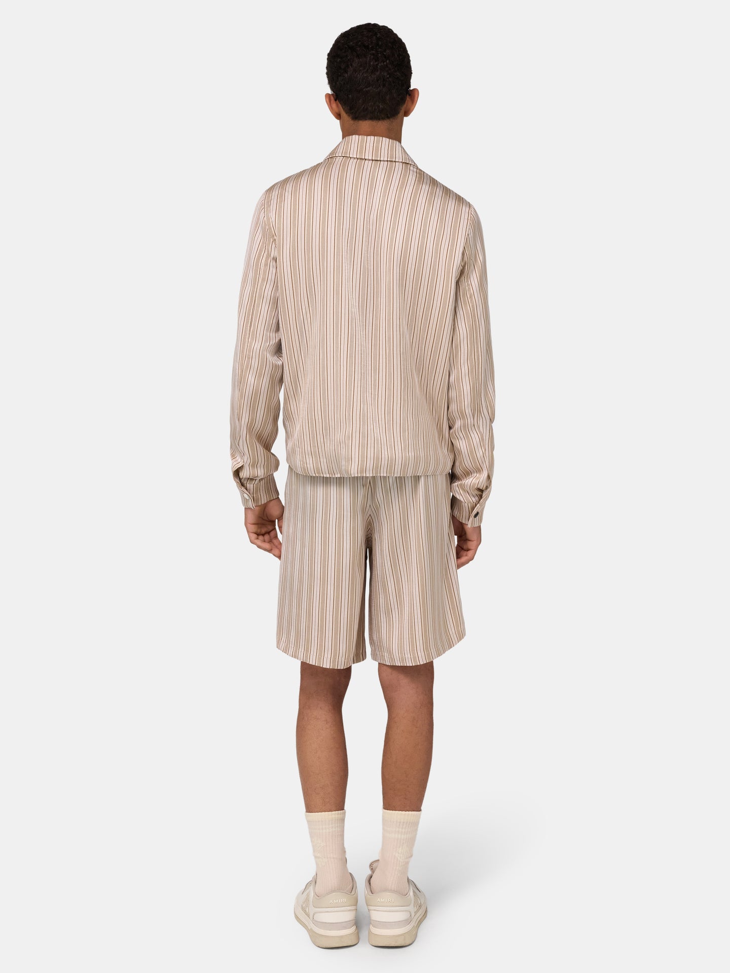AMIRI STRIPED BLOUSON - Alabaster - AMIRI