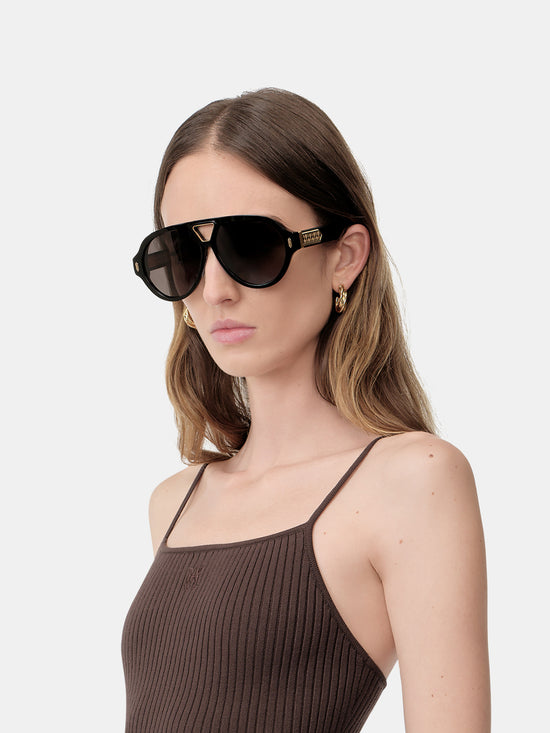 SUNSET SUNGLASSES - Black - AMIRI