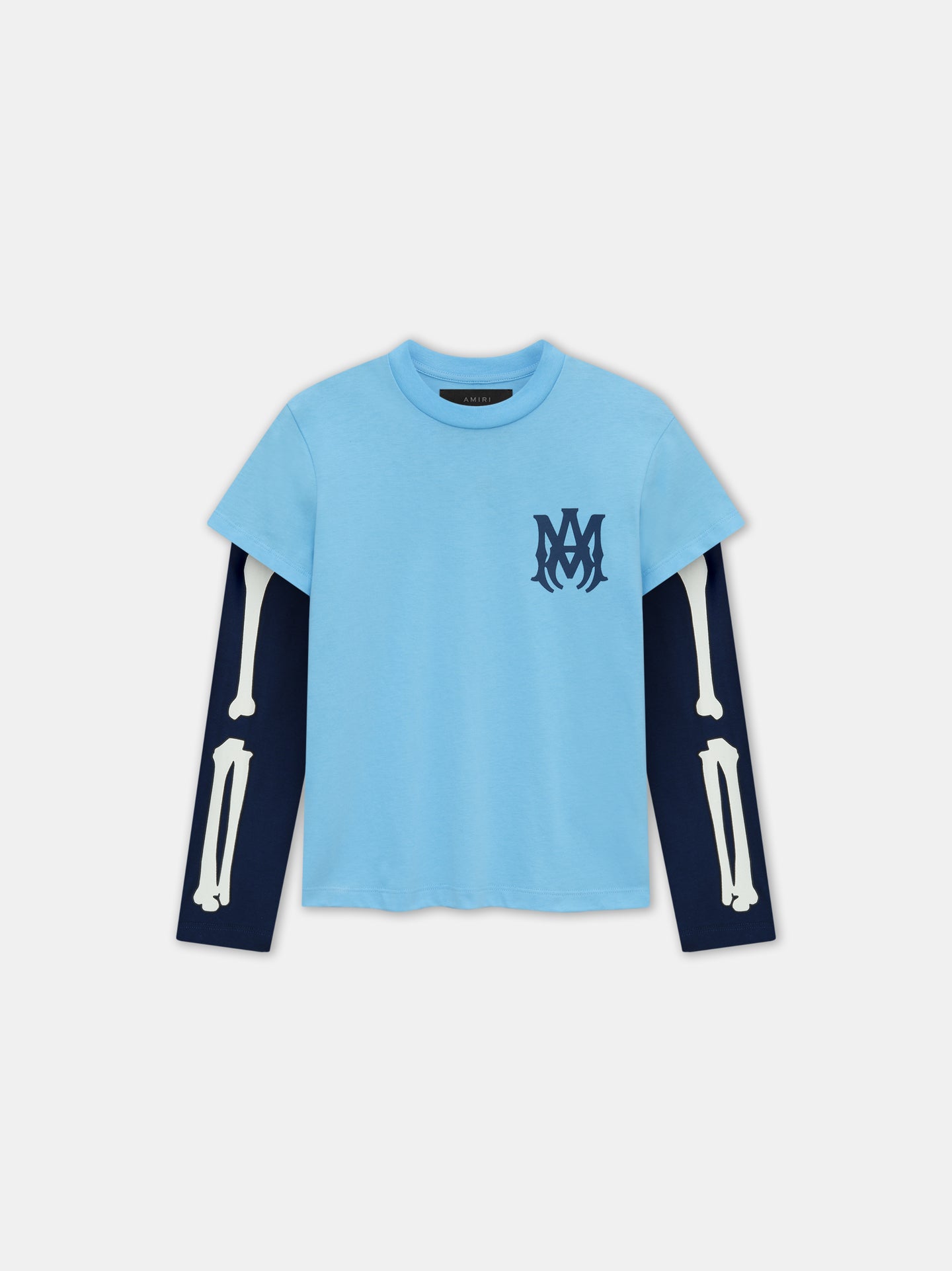 KIDS - KIDS' BONES LONG SLEEVE TEE - Pacific Blue