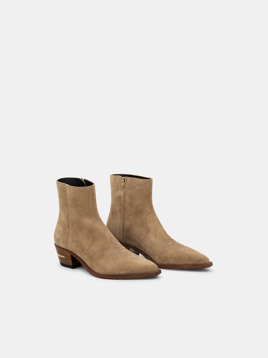SUEDE RYDER BOOT - Cognac - AMIRI
