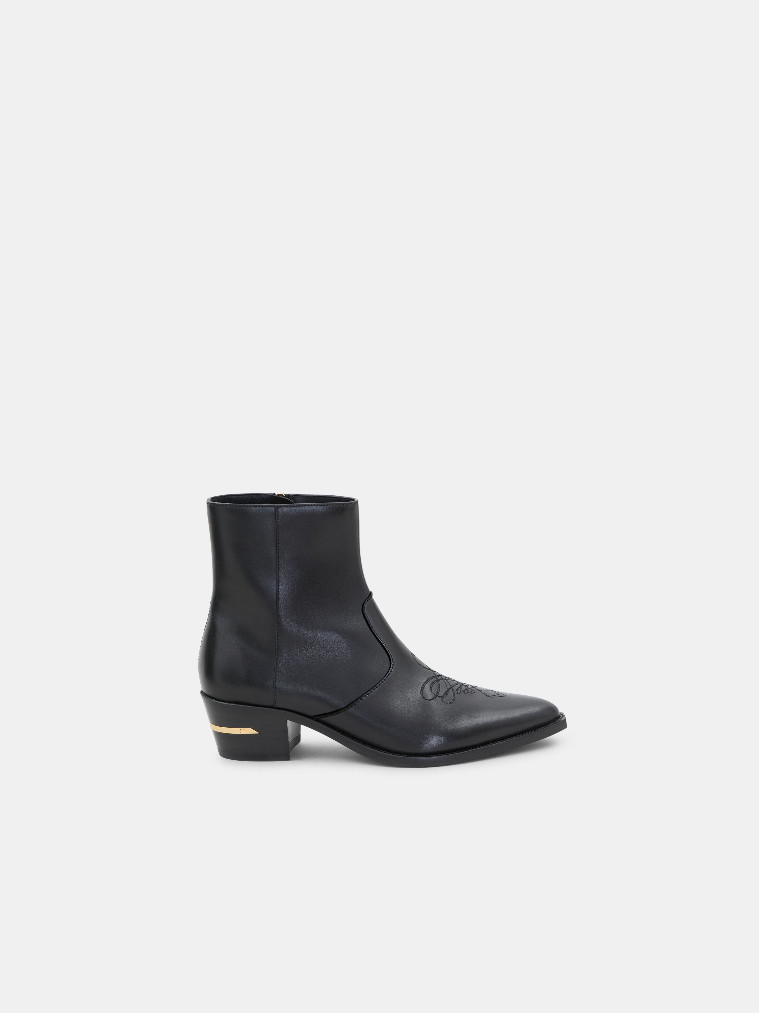 Product LEATHER RYDER BOOT - Black Gold featured image