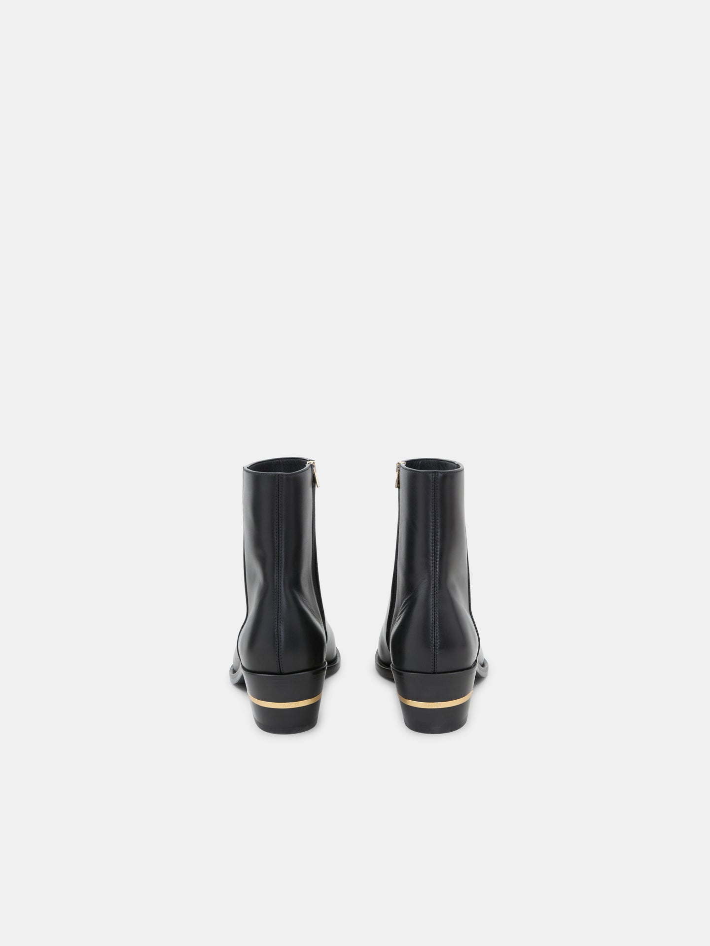 LEATHER RYDER BOOT - Black Gold