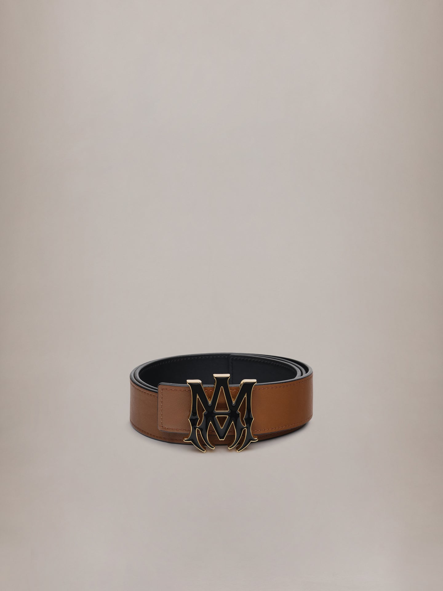 MA 4CM ENAMEL BELT - Black Brown - AMIRI