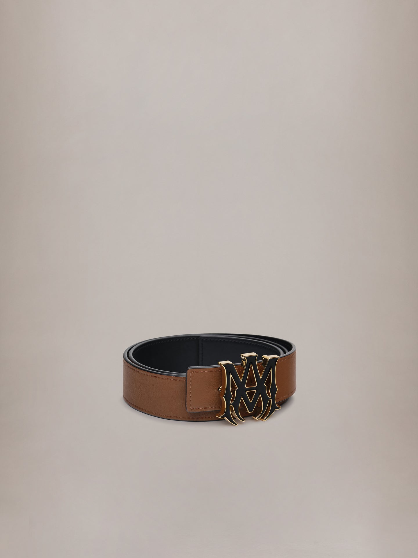 MA 4CM ENAMEL BELT - Black Brown - AMIRI