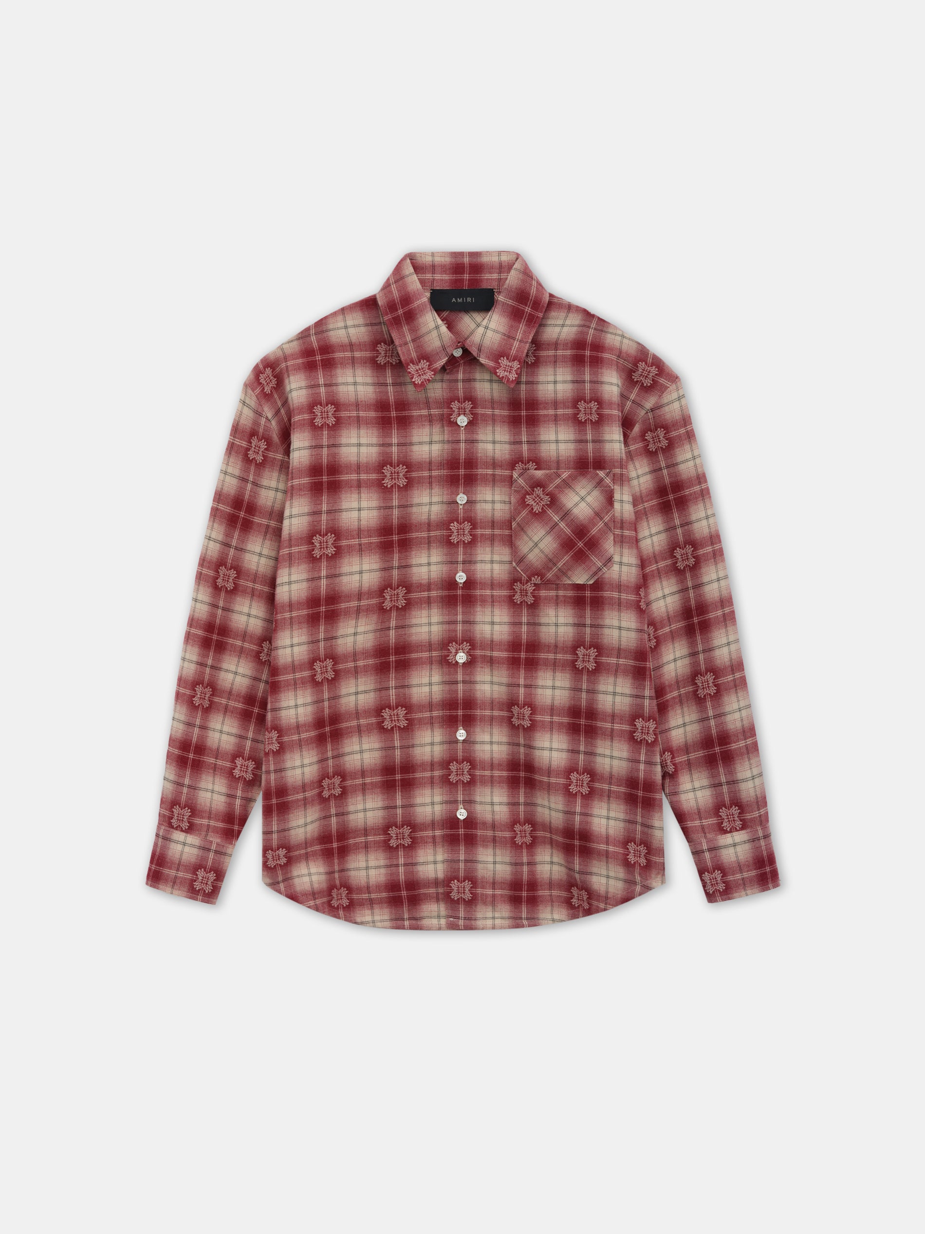 Product WOMEN - WOMEN'S MA QUAD FLANNEL OVERSHIRT - Deep Red featured image