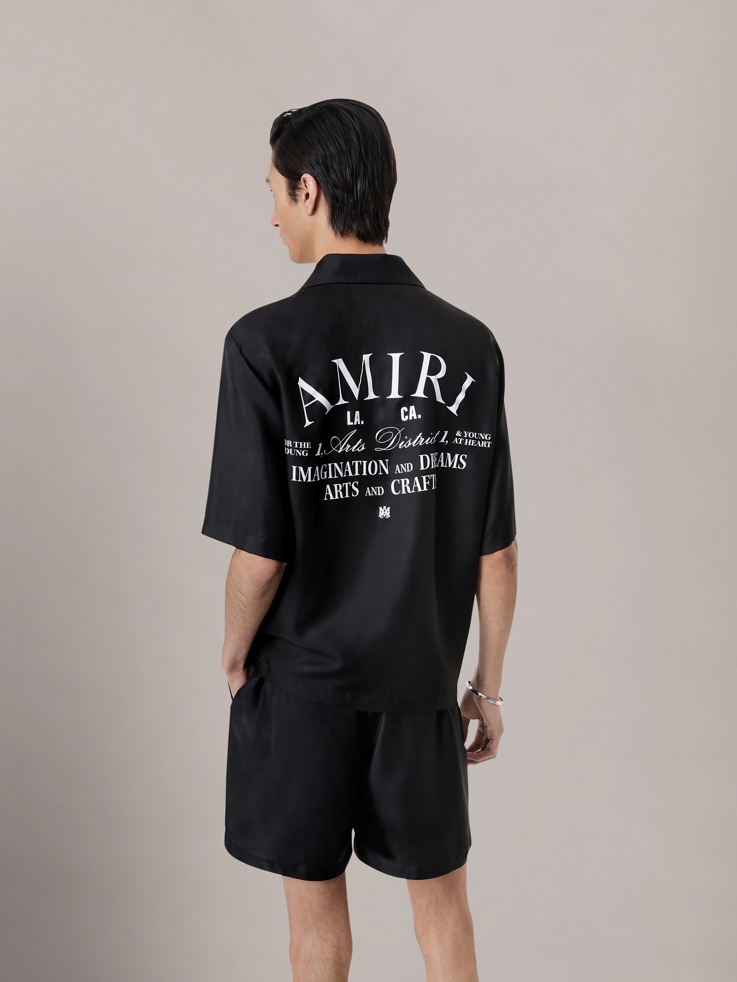 ARTS DISTRICT BOWLING SHIRT - Black – AMIRI