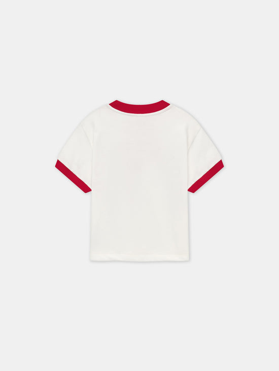 KIDS - KIDS' HOLLYWOOD RINGER TEE - Ivory - AMIRI