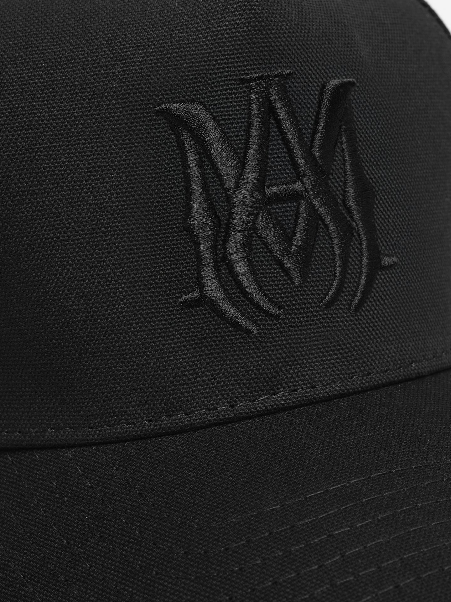 MA AMIRI STAGGERED CANVAS HAT - Black - AMIRI