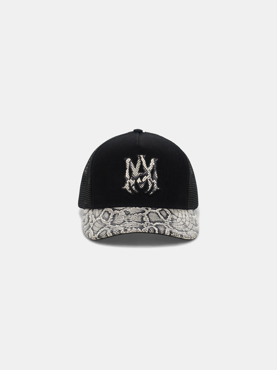 MA SNAKE TRUCKER HAT - Black - AMIRI