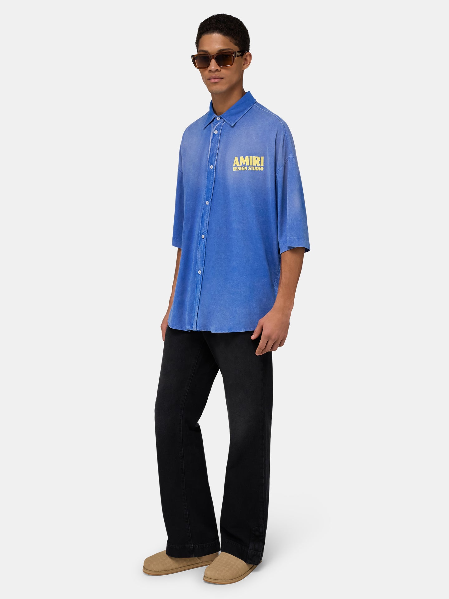 AMIRI 1994 CAMP SHIRT - Sapphire