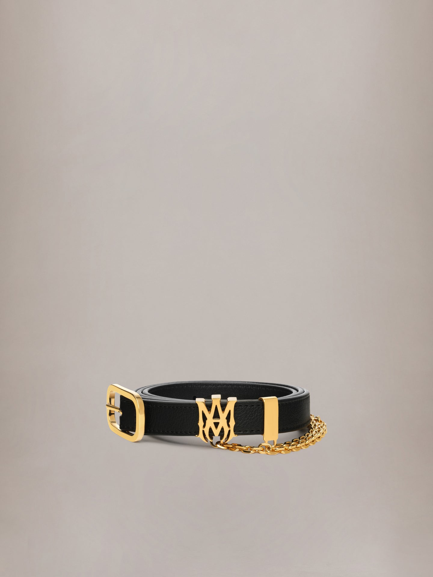 MA 2CM CHAIN BELT - Black Gold - AMIRI