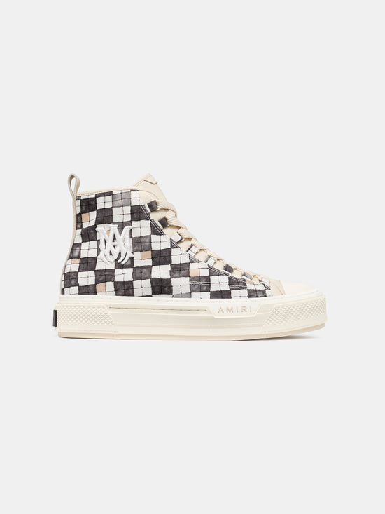 CHECKERED COURT HI - Black - AMIRI