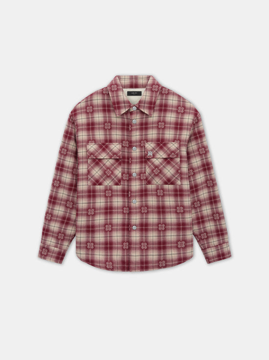 PADDED OVERSHIRT - Deep Red