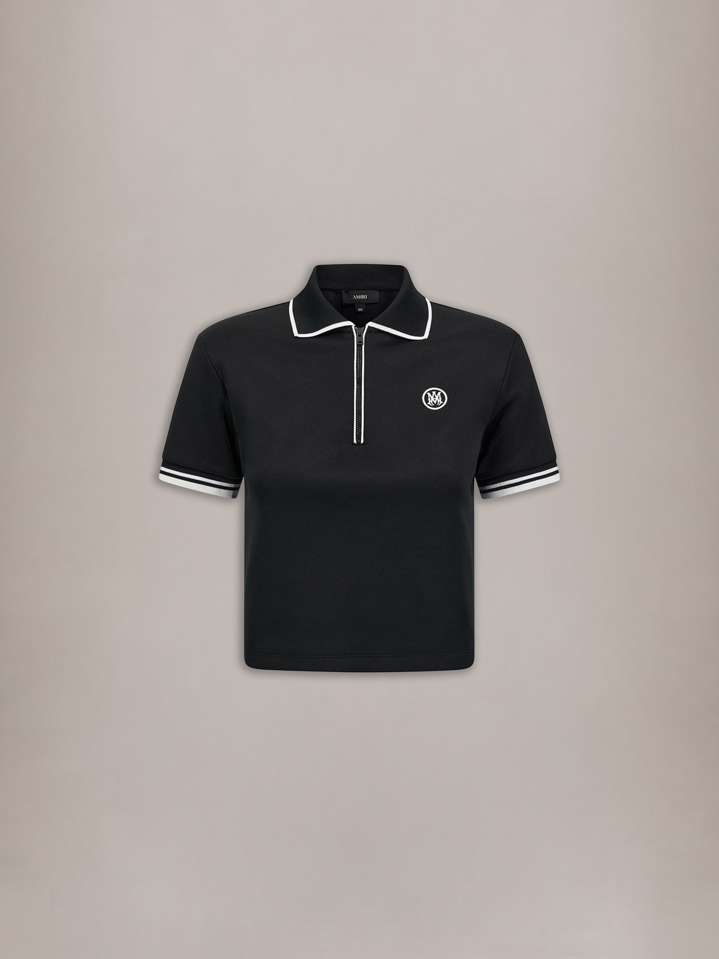 AMIRI ポロシャツ ブラック ホワイトロゴ AMIRI POLO - Black