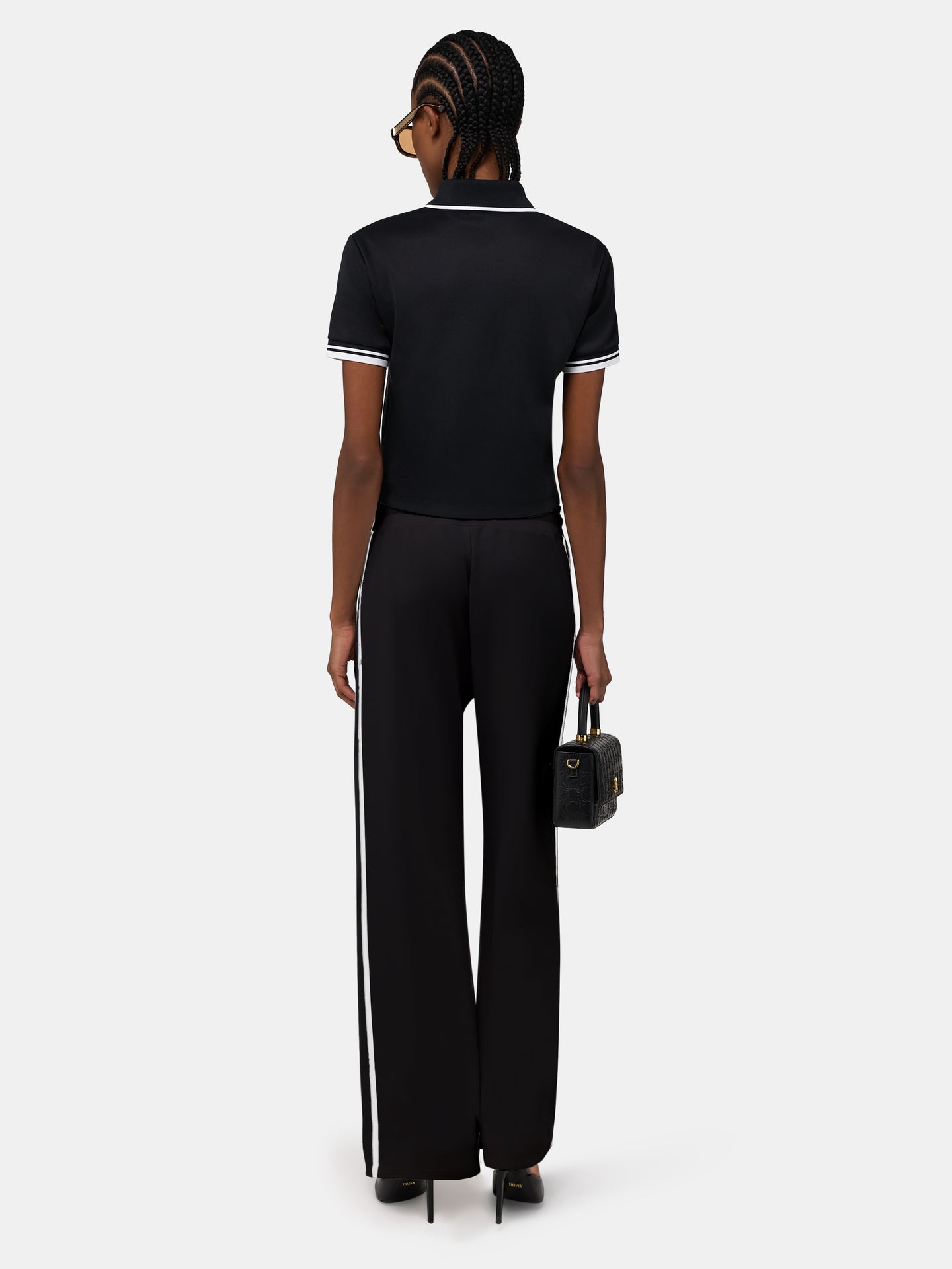 WOMEN - WOMEN'S MA ZIP POLO - Black - AMIRI