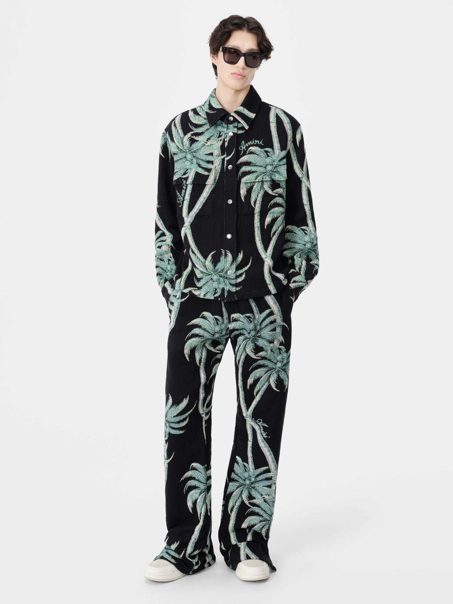 TWISTED PALMS TAPESTRY PANT - Black