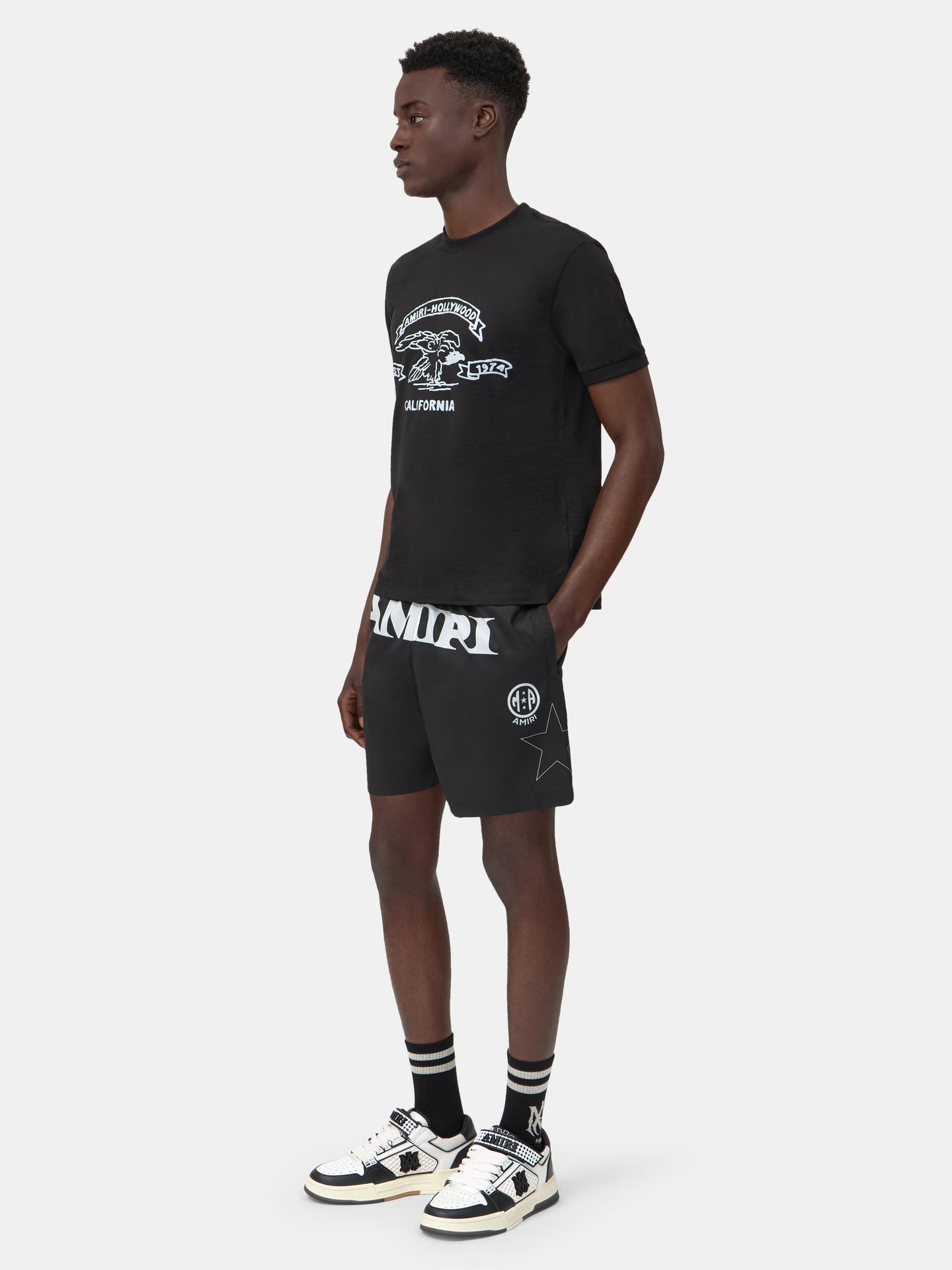 AMIRI SPORT SWIM TRUNK - Black - AMIRI