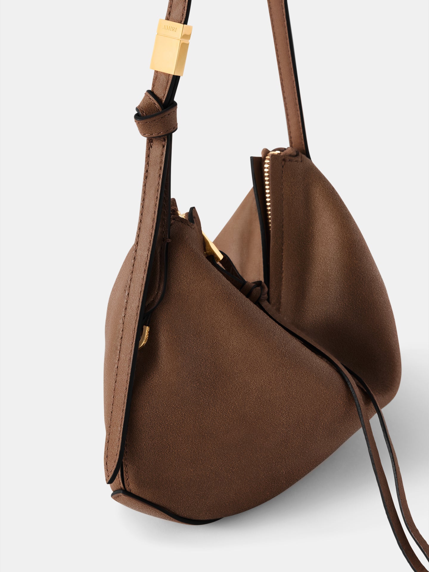 WOMEN - WOMEN'S SUEDE BISCOTTO SHOULDER BAG - Brown
