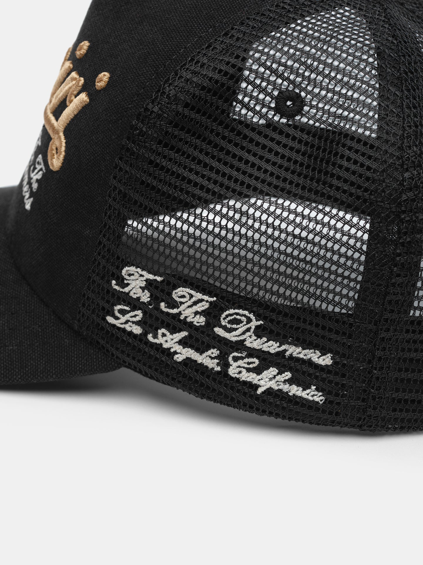 AMIRI GOOD LIFE TRUCKER HAT - Black