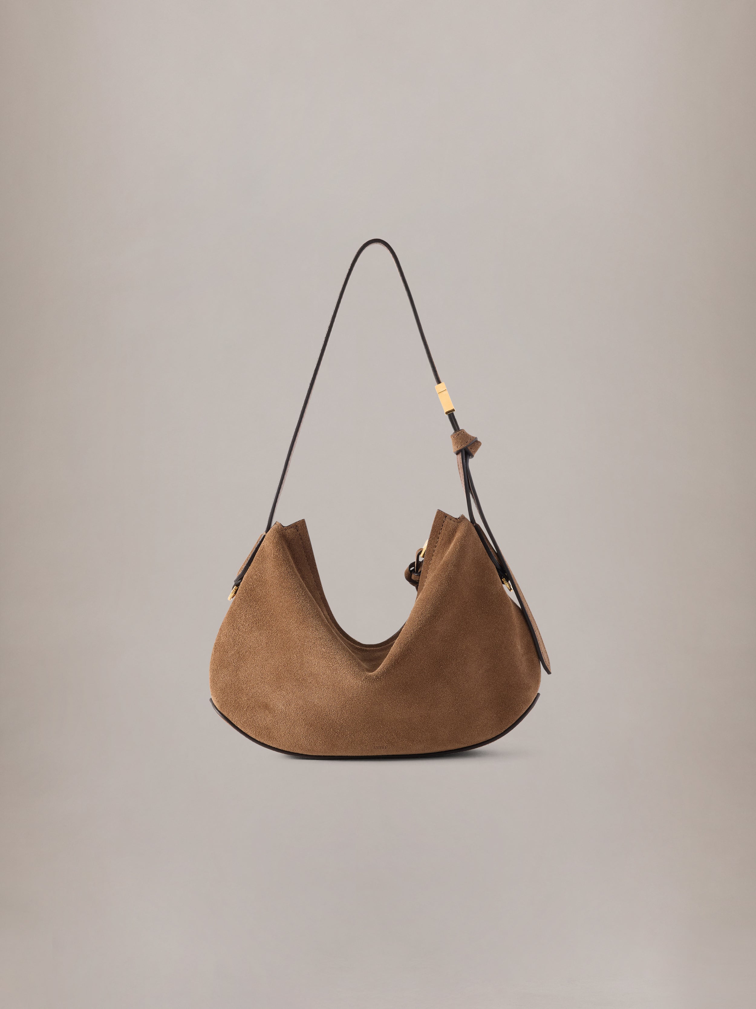 WOMEN - WOMEN'S SUEDE CROC HONEY 40 SHOULDER - Dark Brown – AMIRI