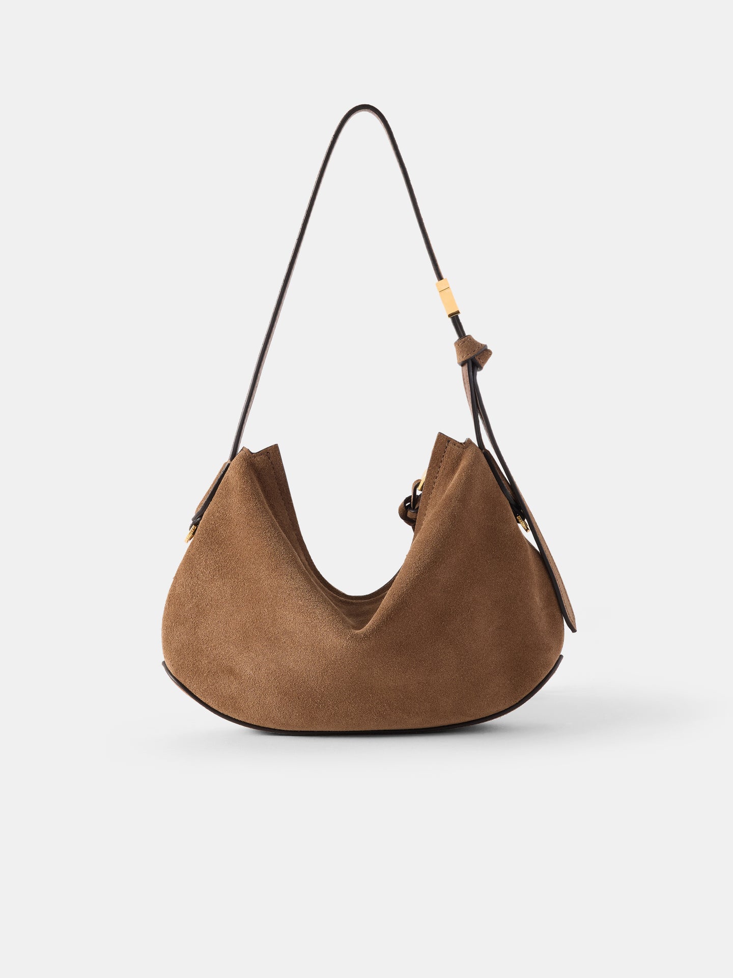 WOMEN - WOMEN'S SUEDE BABY BISCOTTO BAG - Brown - AMIRI