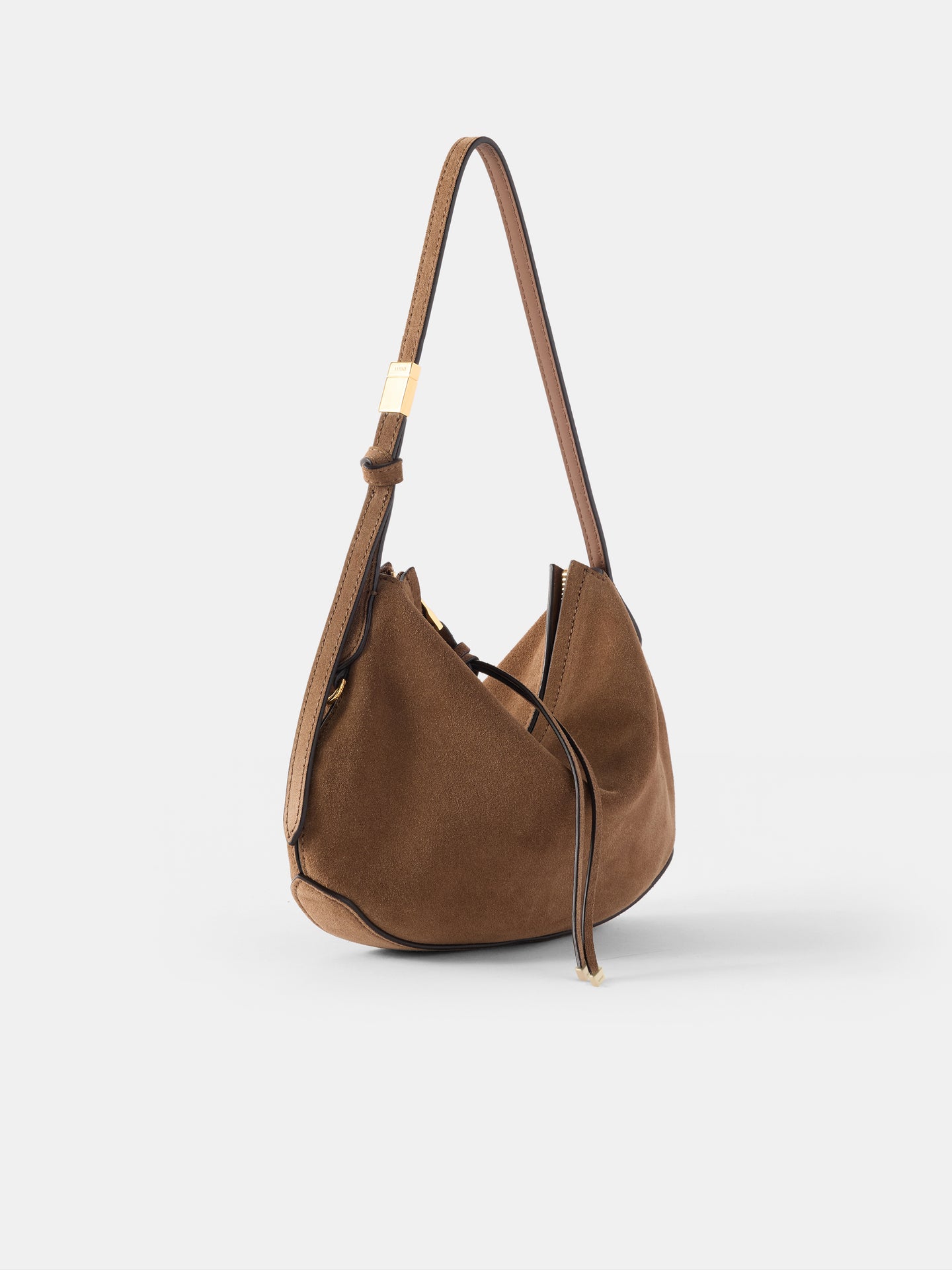 WOMEN - WOMEN'S SUEDE BABY BISCOTTO BAG - Brown - AMIRI