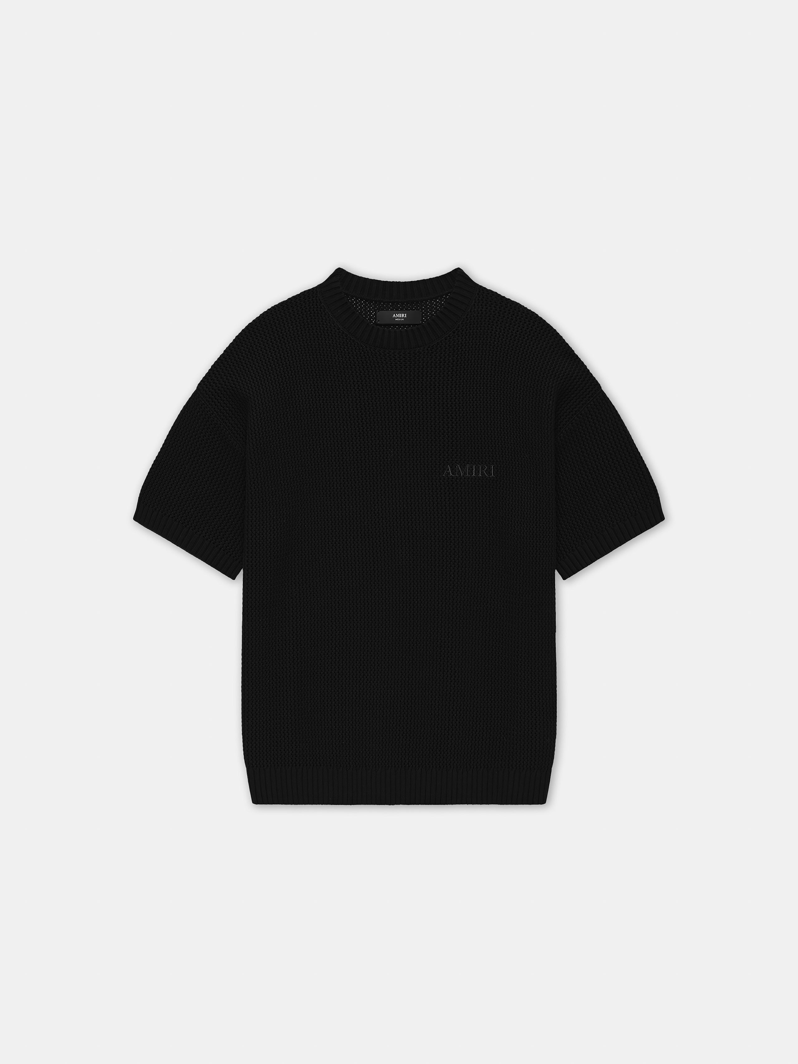 Product AMIRI CROCHET MESH TSHIRT - Black featured image