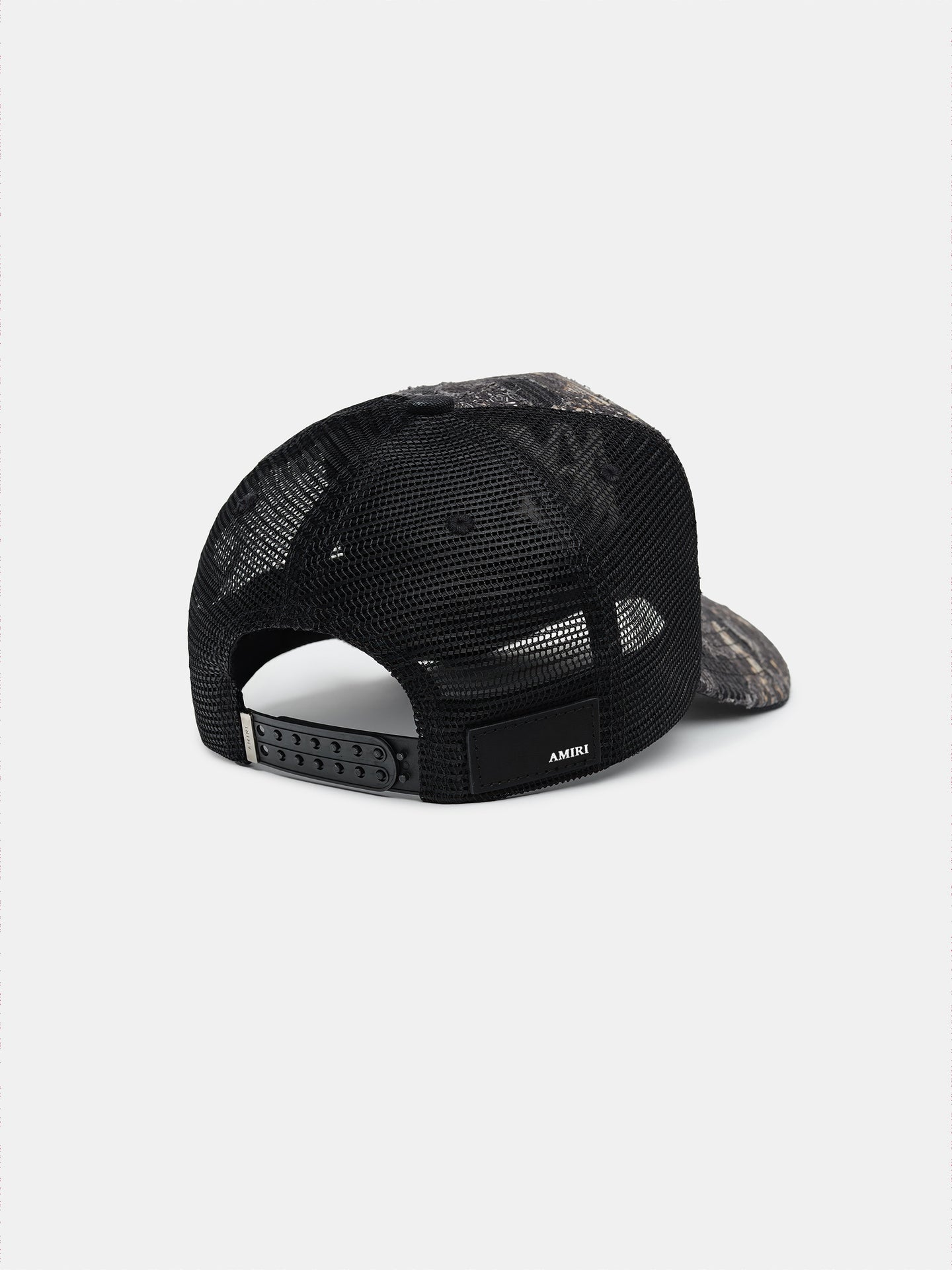 BANDANA REPAIR TRUCKER HAT - Black - AMIRI