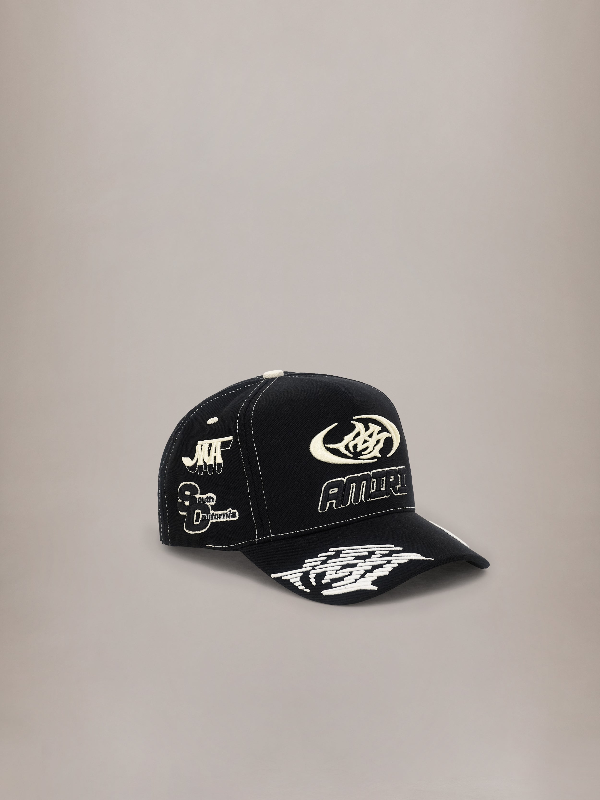 3 Star Trucker Hat - Black/White | AMIRI
