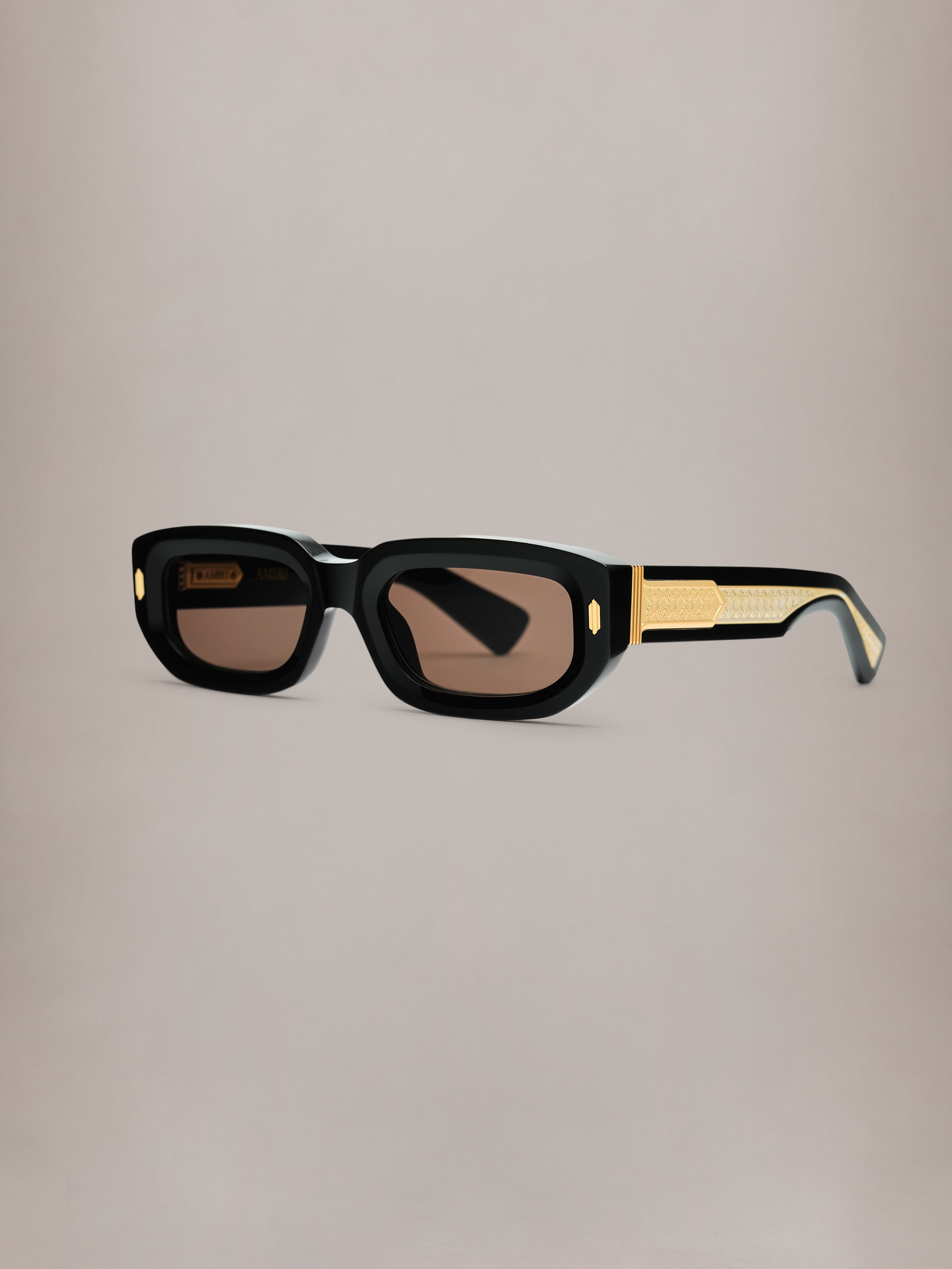 AMIRI サングラス FAIRFAX EXPOSED EXTERNAL SUNGLASSES - Black Gold | AMIRI