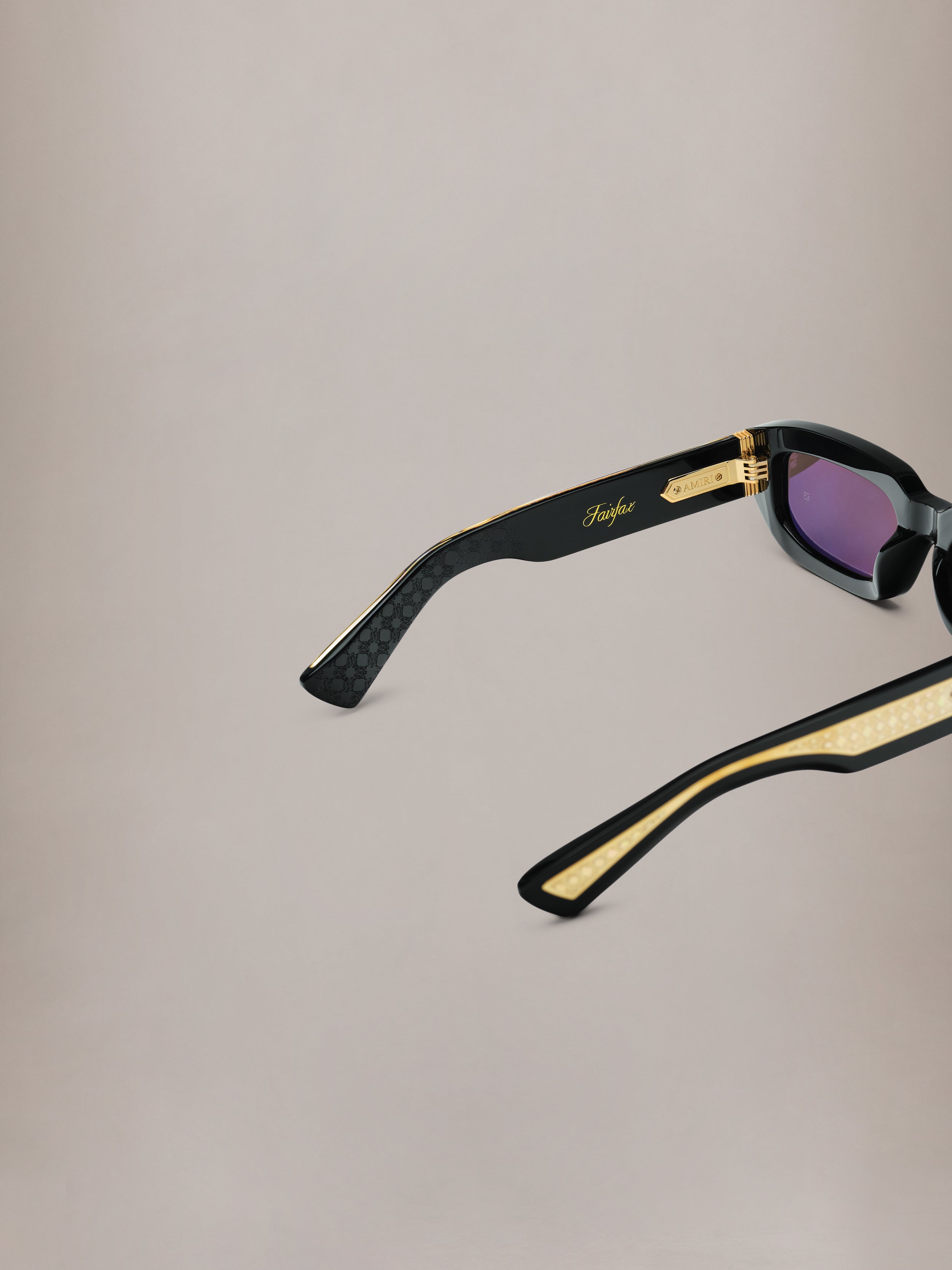 FAIRFAX EXPOSED EXTERNAL SUNGLASSES - Black Gold
