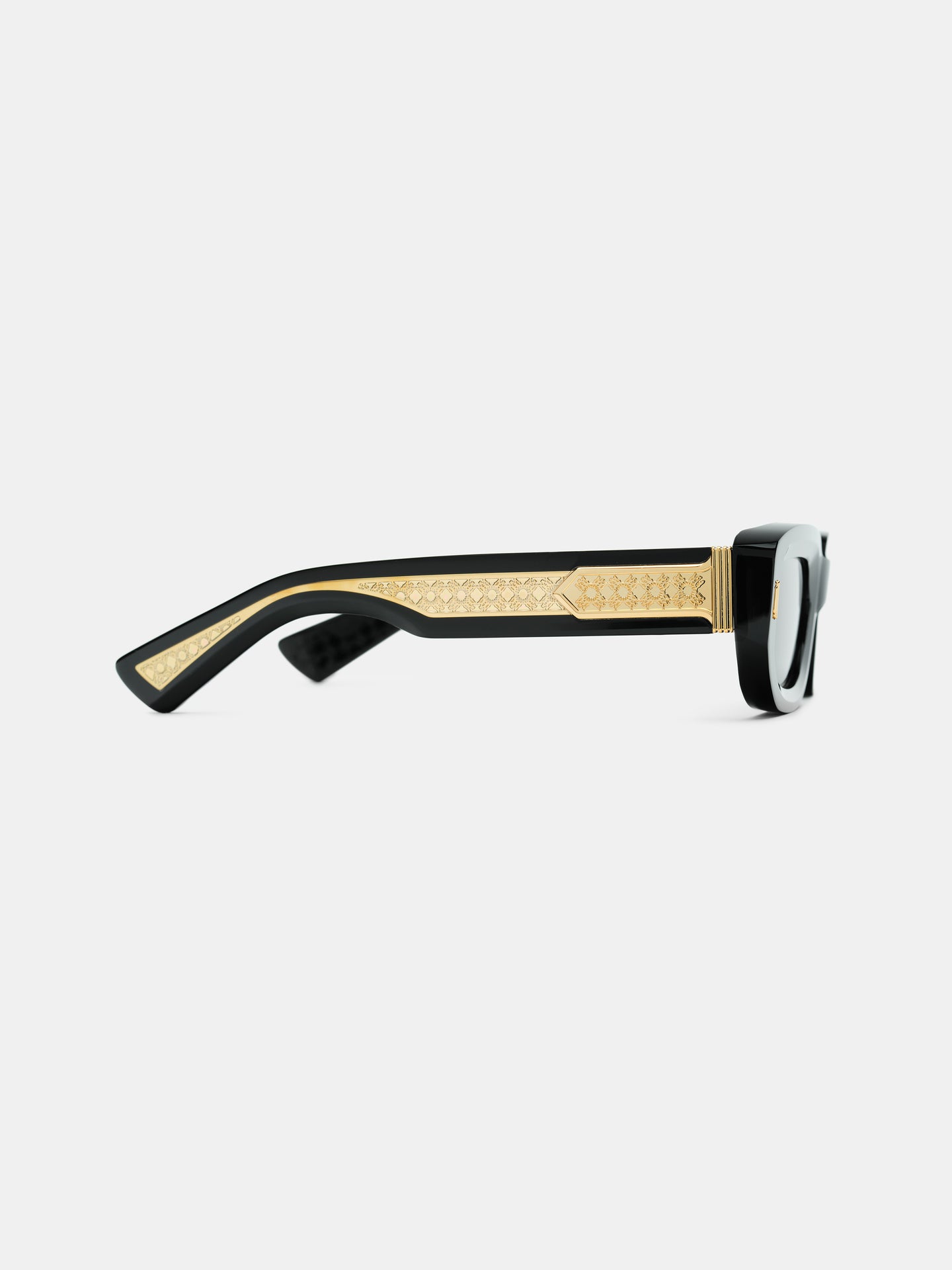 FAIRFAX EXPOSED EXTERNAL SUNGLASSES - Black Gold - AMIRI
