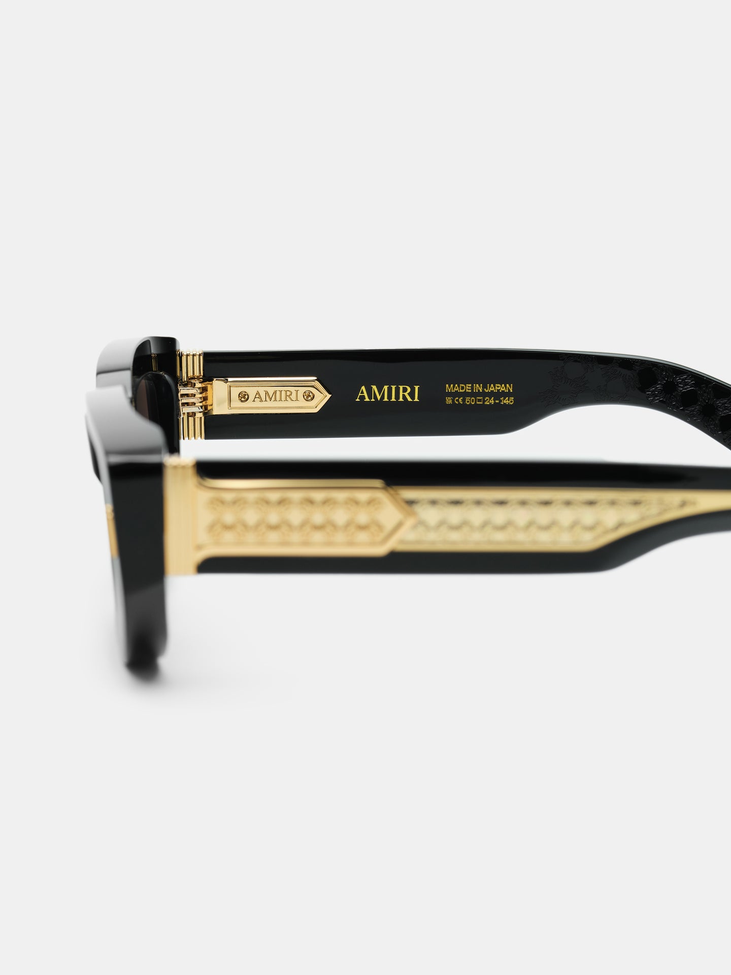 FAIRFAX EXPOSED EXTERNAL SUNGLASSES - Black Gold - AMIRI
