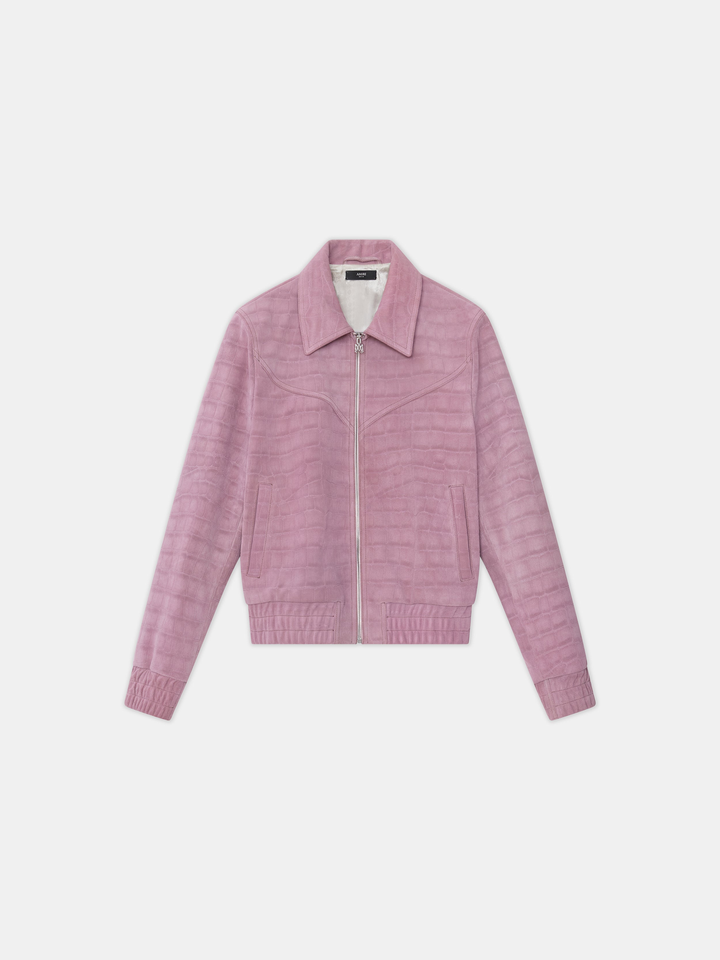 Amiri WOMEN - WOMEN'S CROC SUEDE WESTERN JACKET - Dusk