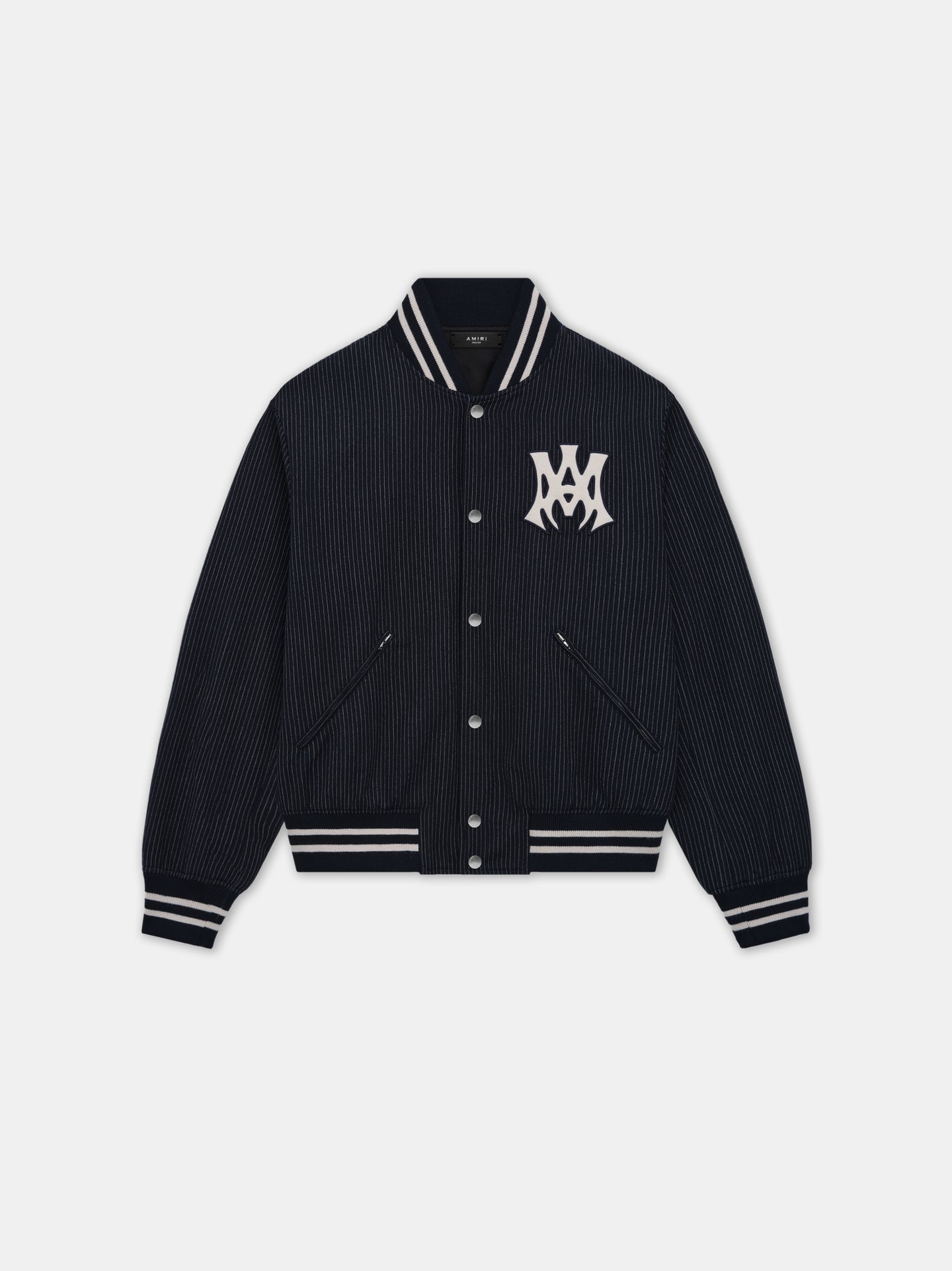 MA HOLLYWOOD PINSTRIPE BOMBER - Midnight Blue