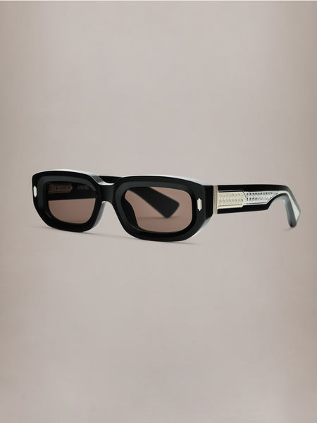 FAIRFAX EXPOSED EXTERNAL SUNGLASSES - Black Silver | AMIRI