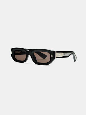 FAIRFAX EXPOSED EXTERNAL SUNGLASSES - Black Silver - AMIRI