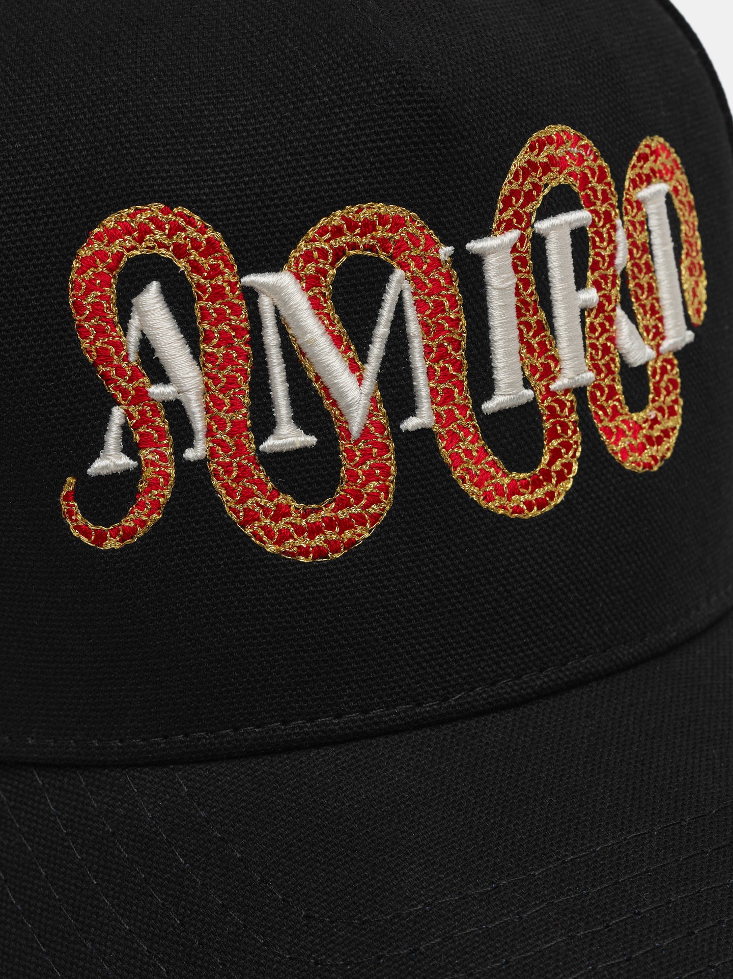 AMIRI SNAKE CANVAS HAT - Black