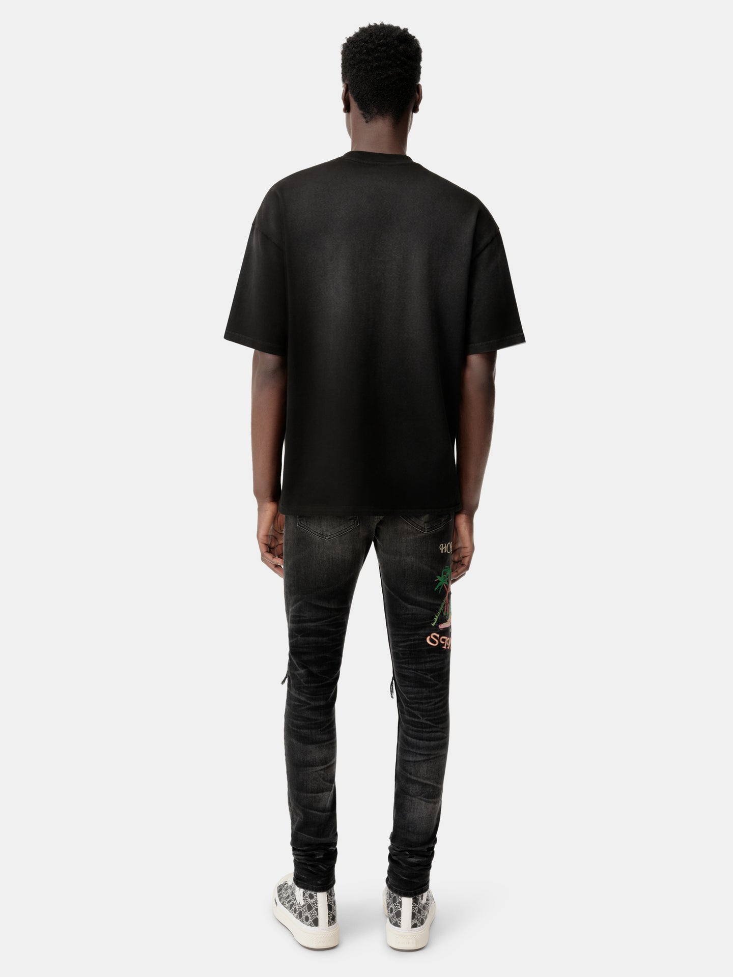 AMIRI SCRIPT TEE - Black