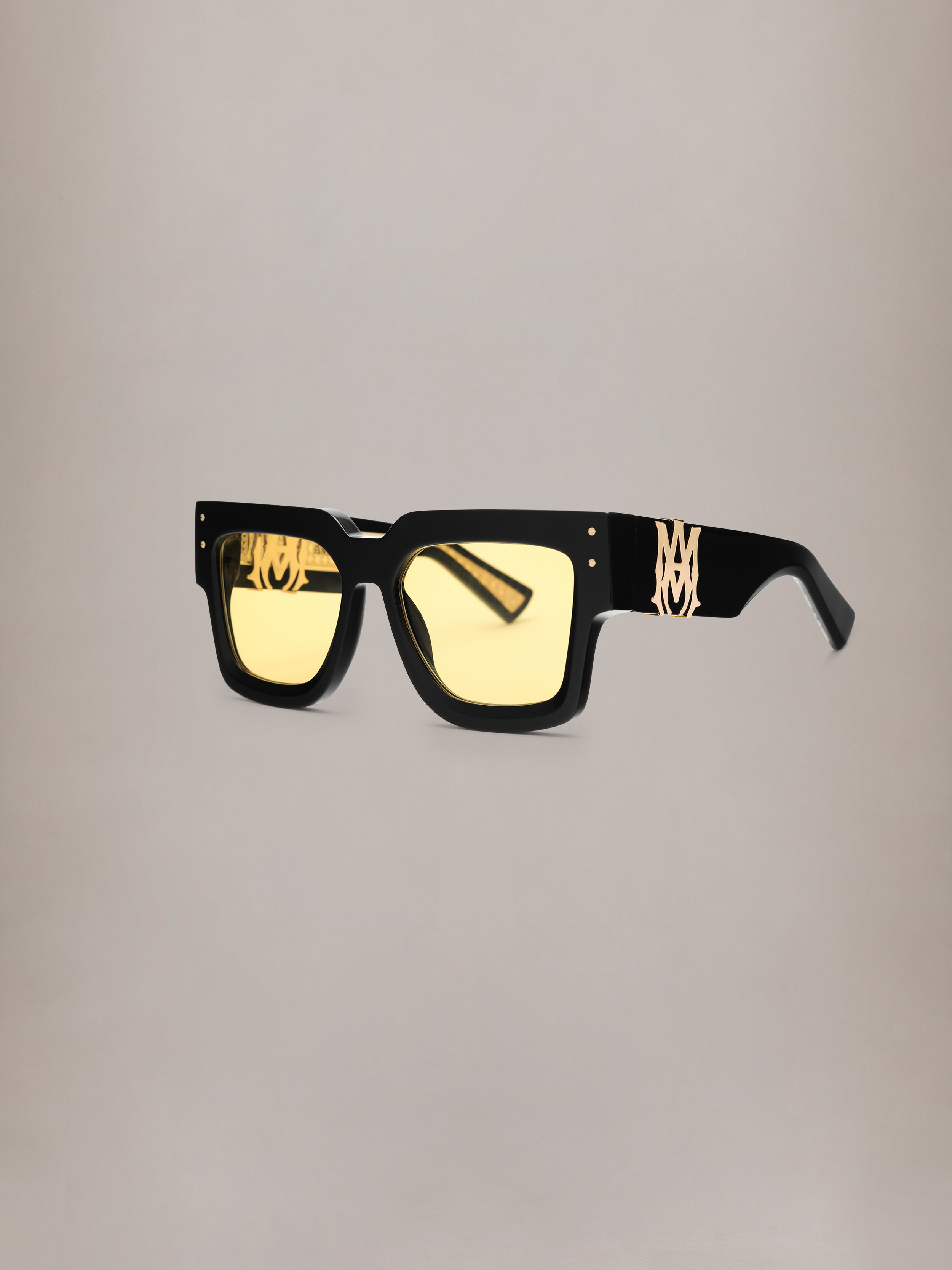 JUMBO SUNGLASSES - Black Yellow – AMIRI