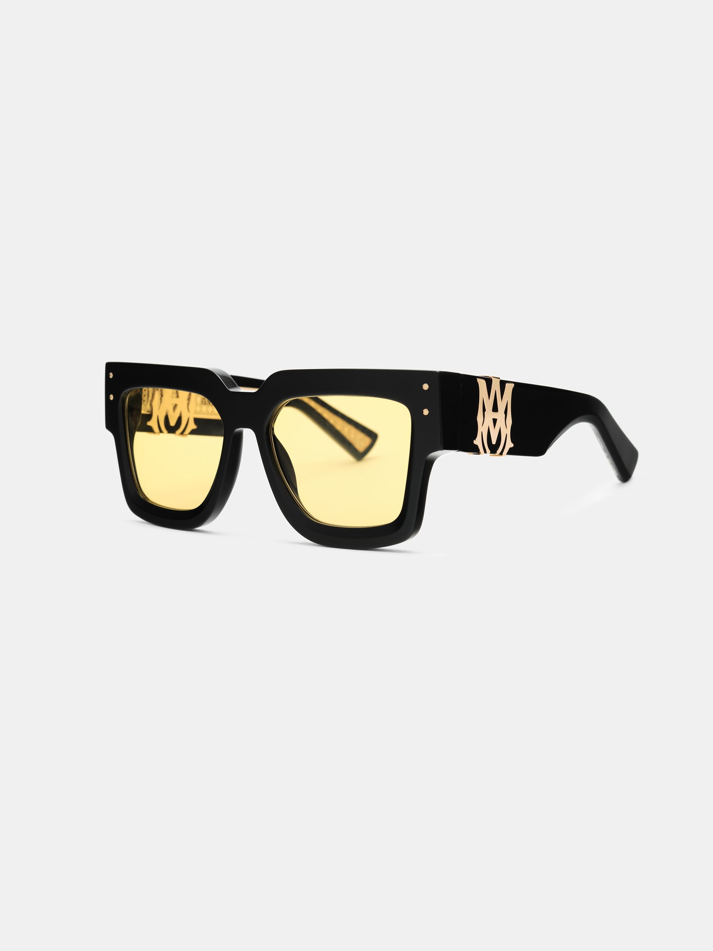 JUMBO SUNGLASSES - Black Yellow - AMIRI