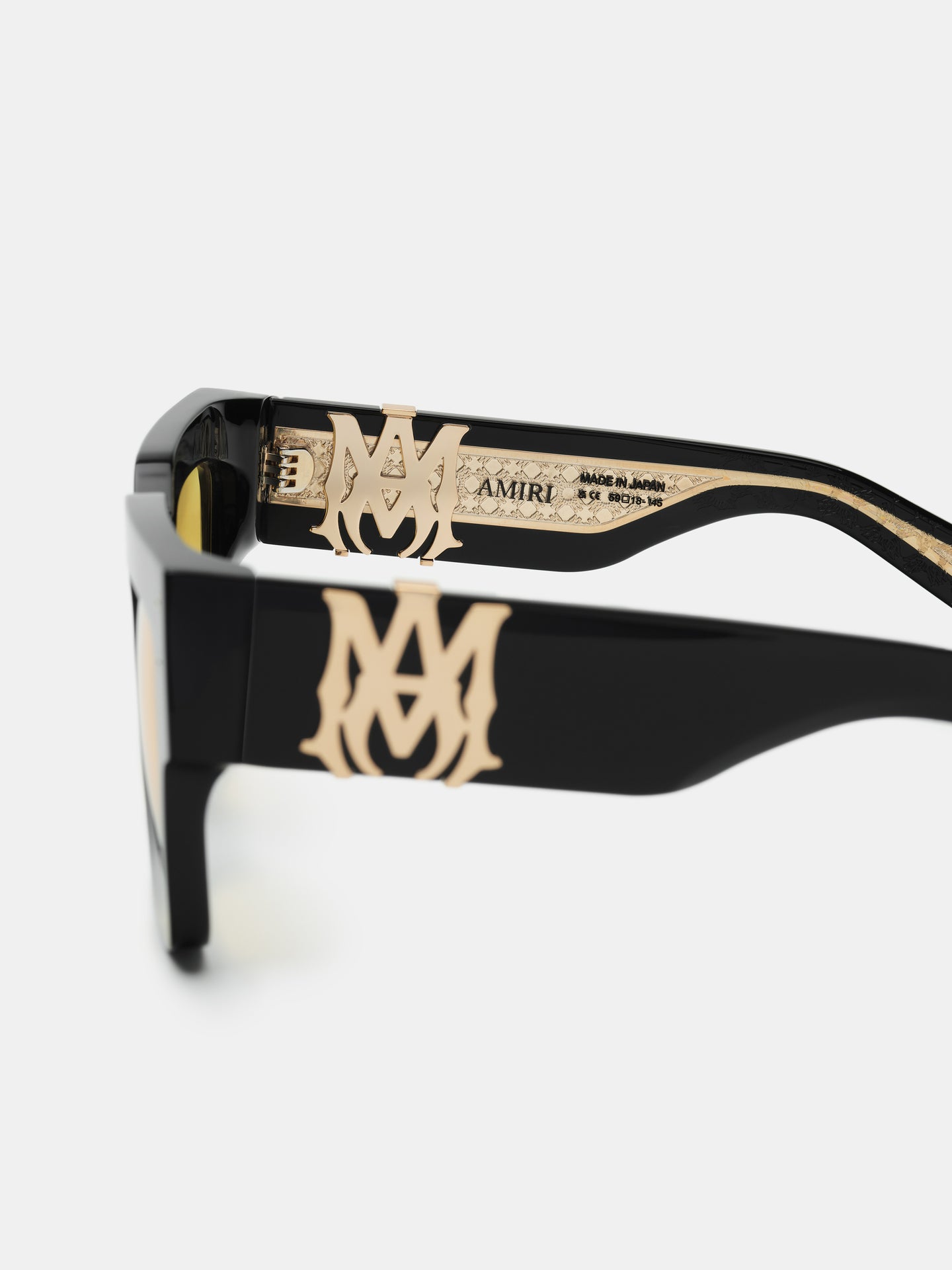 JUMBO SUNGLASSES - Black Yellow - AMIRI
